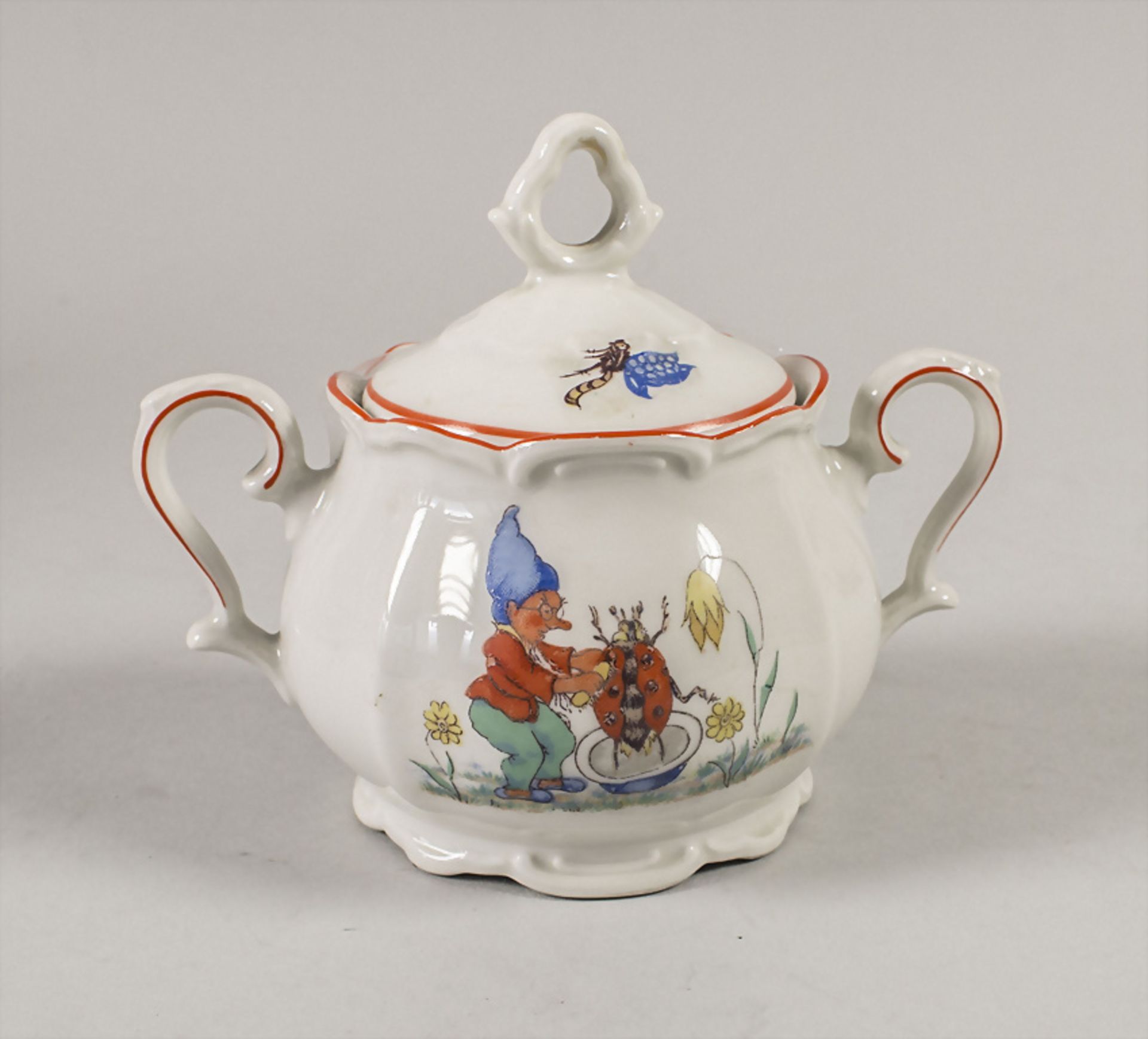 15-teiliges Kinderteeservice 'Zwerg mit Marienkäfer' / A 15-piece tea service for children 'A ... - Image 6 of 7