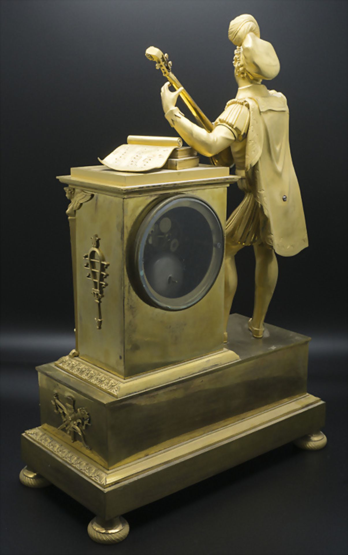 Bronze Pendule Époque Restauration / An ormolu mantel clock, Frankreich, um 1820 - Image 7 of 8