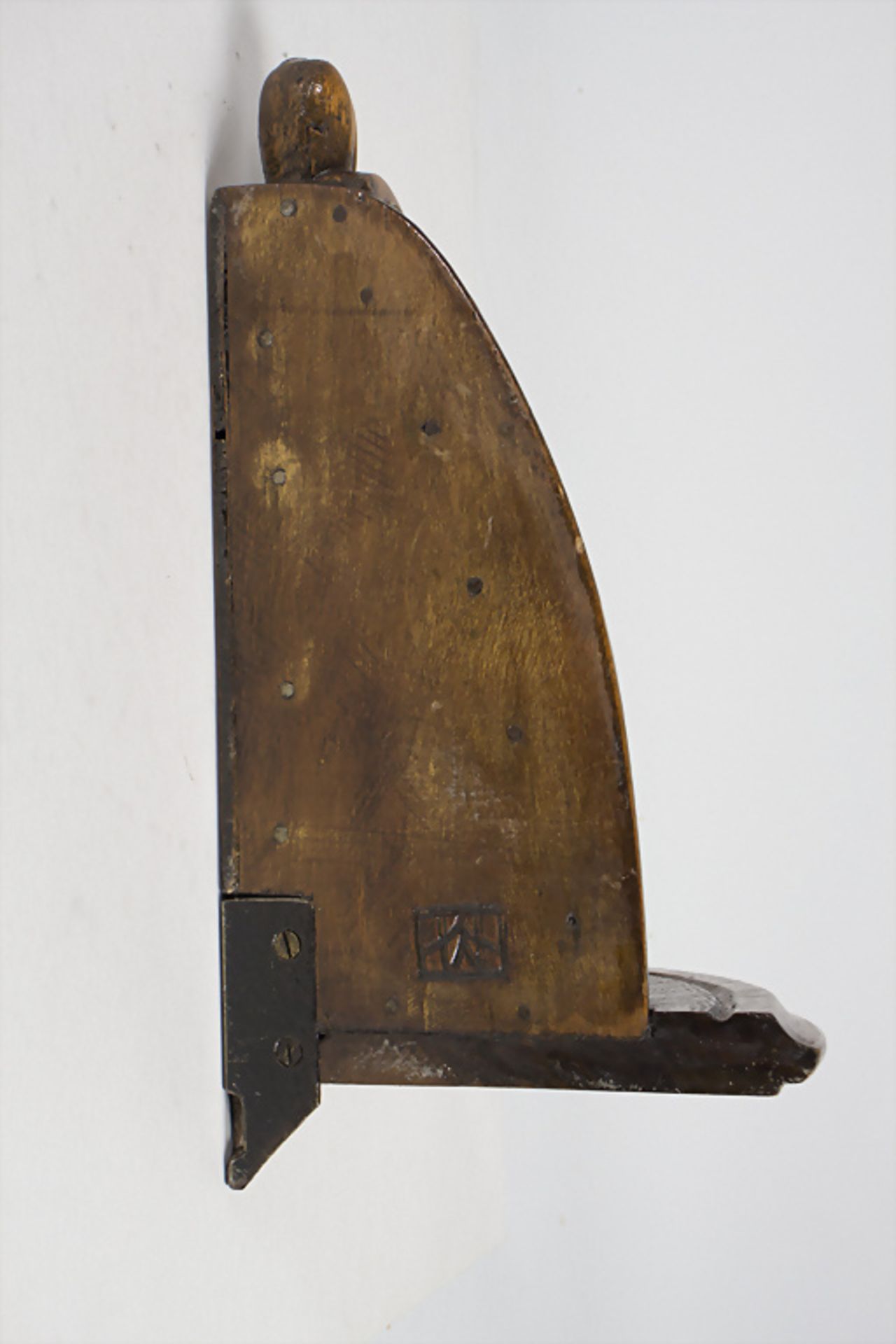 Eckkonsole mit Frauenkopf / A wooden console with the head of a young woman, 1970 - Bild 3 aus 5