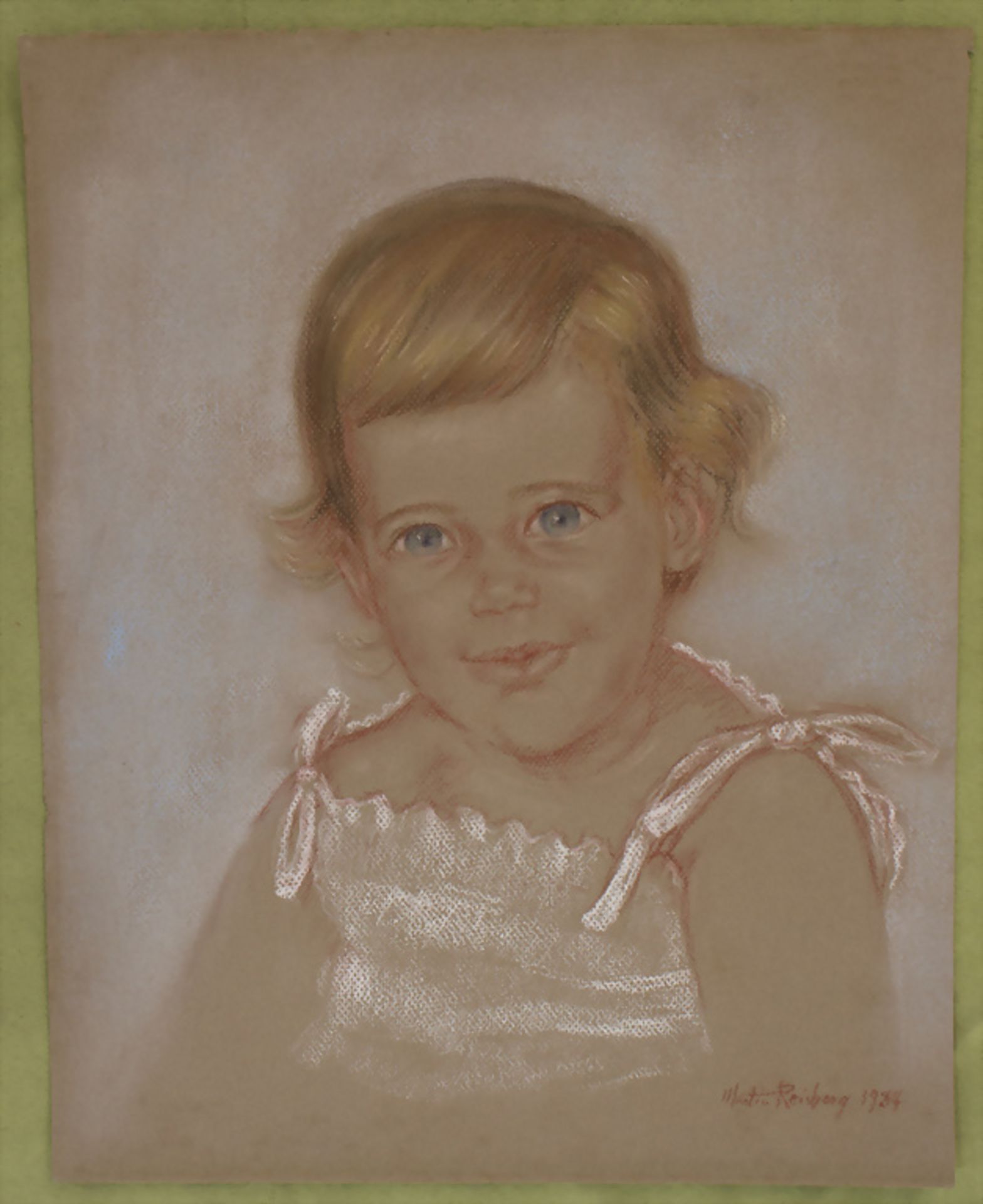 Martin Reisberg (1923-?), 'Porträt eines kleinen Mädchens' / 'A portrait of a baby girl', 1984/87