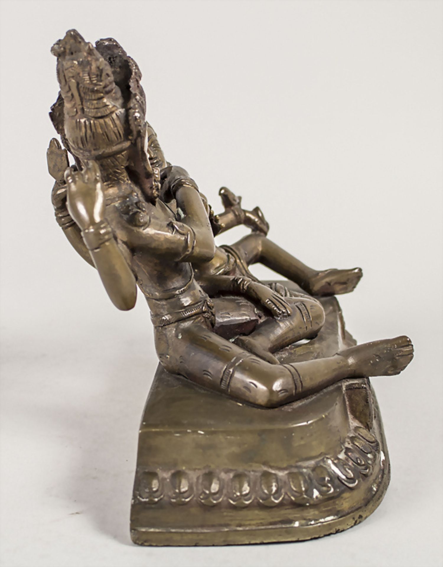 Buddha 'Avalokiteshvara mit Begleitfigur', Tibet, 18./19. Jh. - Bild 2 aus 6