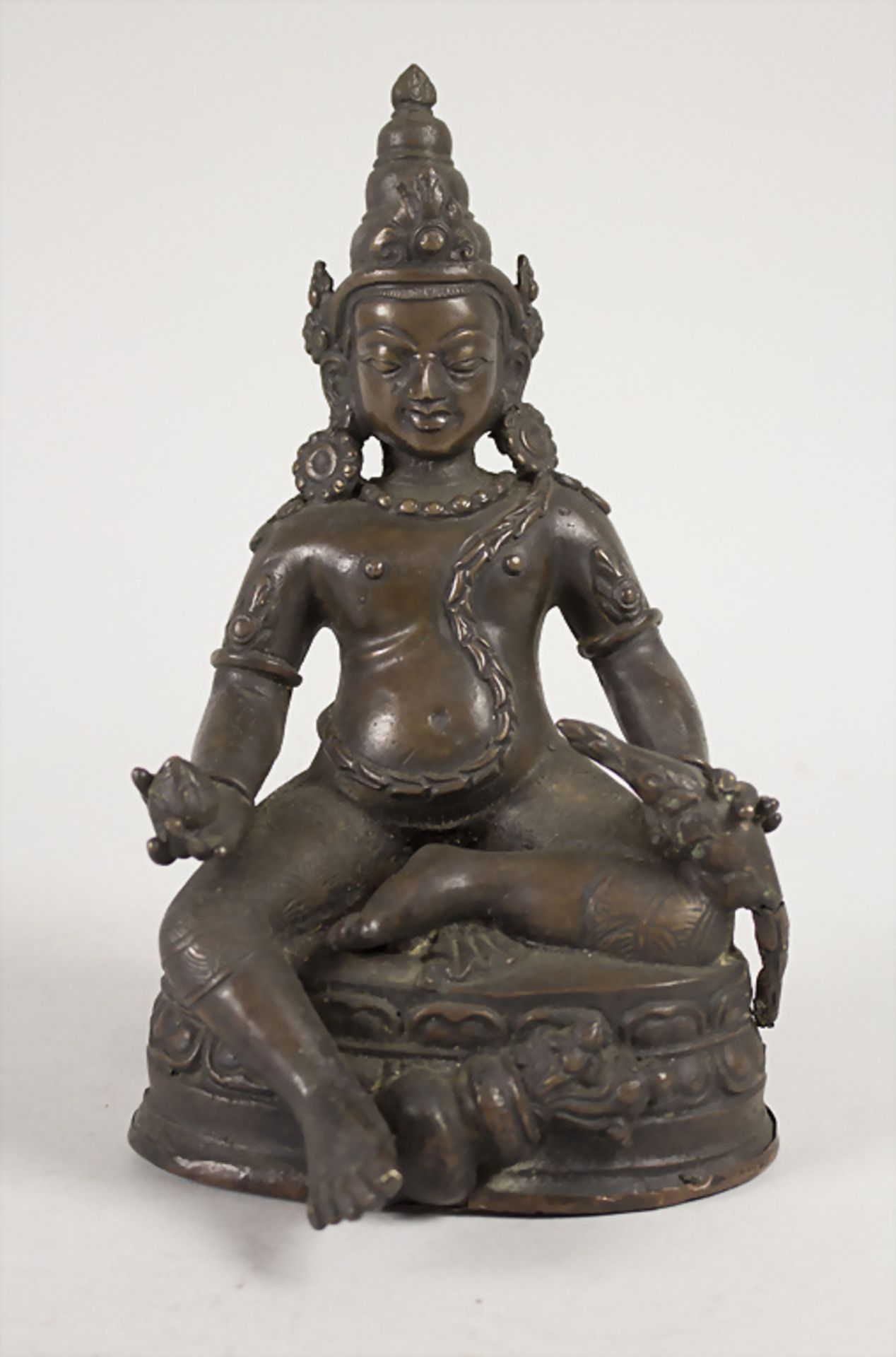 Buddha 'Mahasiddha Virupa ? mit Mungo' Tibet, 15./16. Jh.