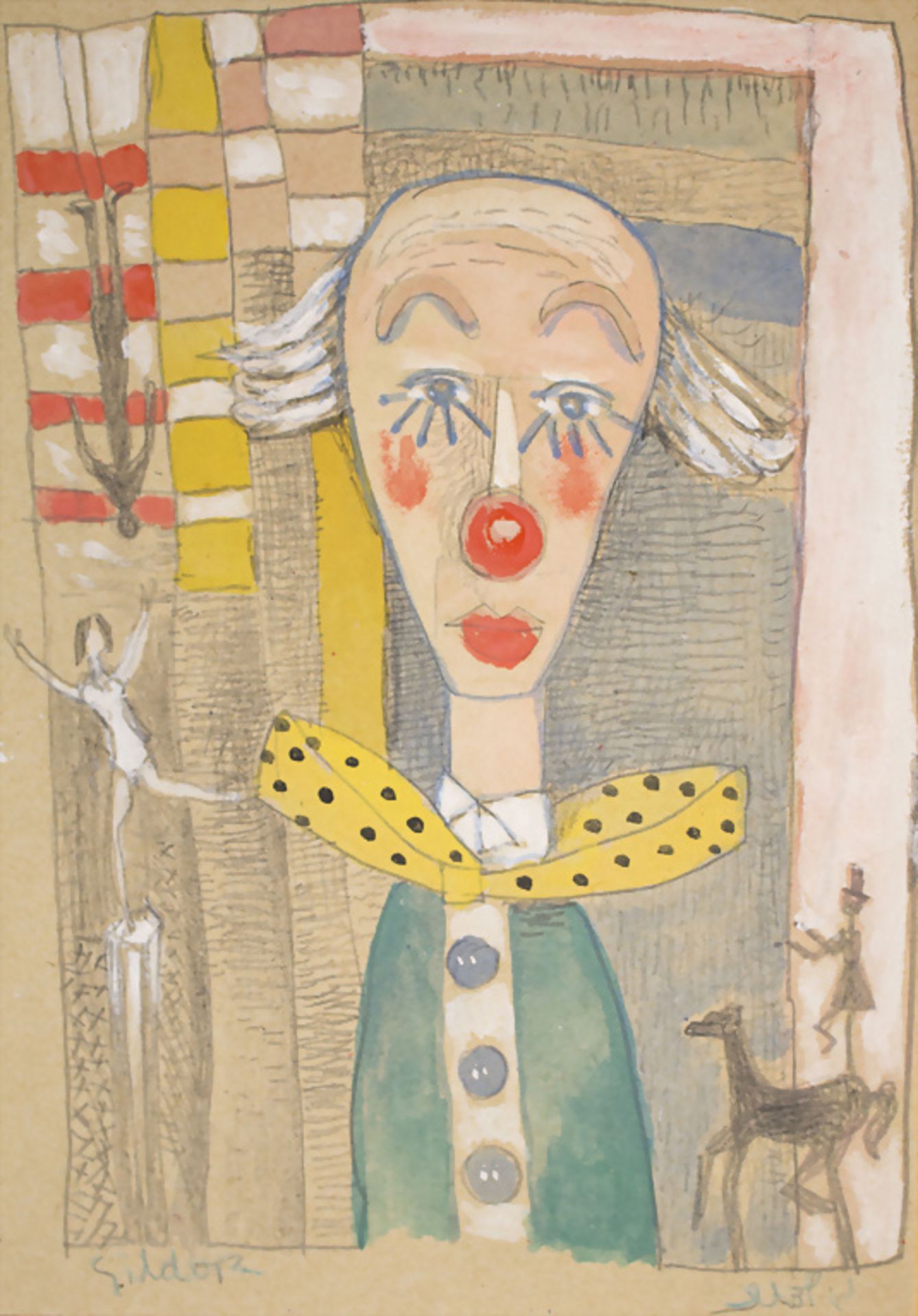 Jacob Gildor (*1948), 'Clown', 2. Hälfte 20. Jh.