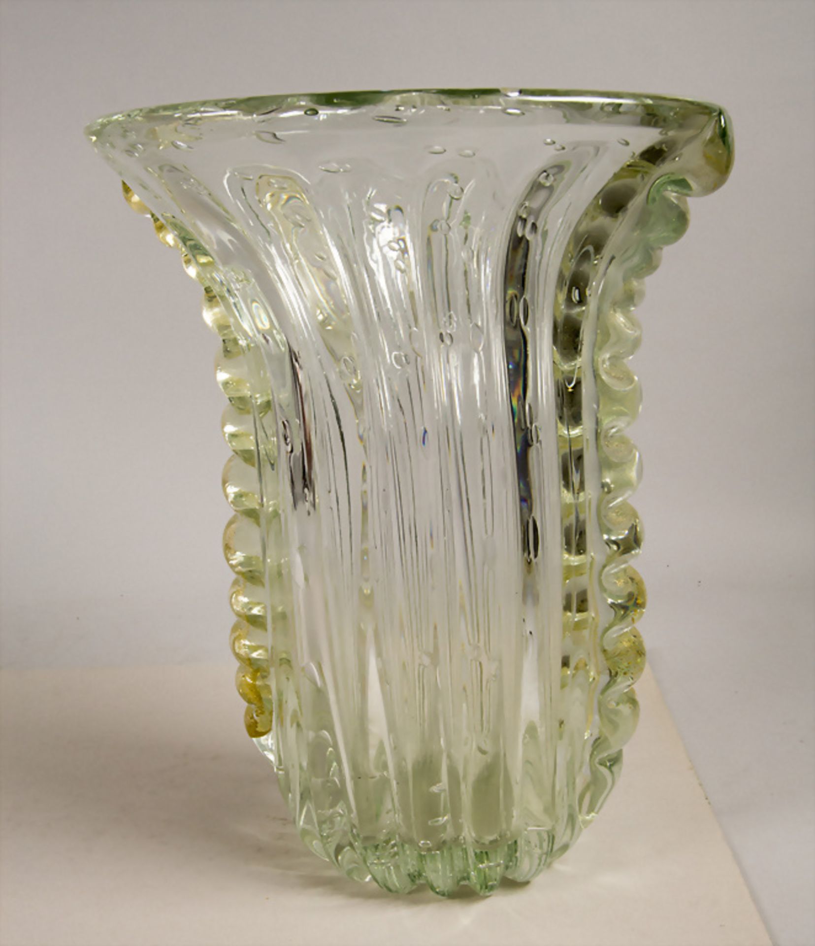 Art Déco Glasvase 'Bullicante' / An Art Deco glass vase 'Bullicante', Ermano Toso, Murano, 1930er - Image 3 of 8
