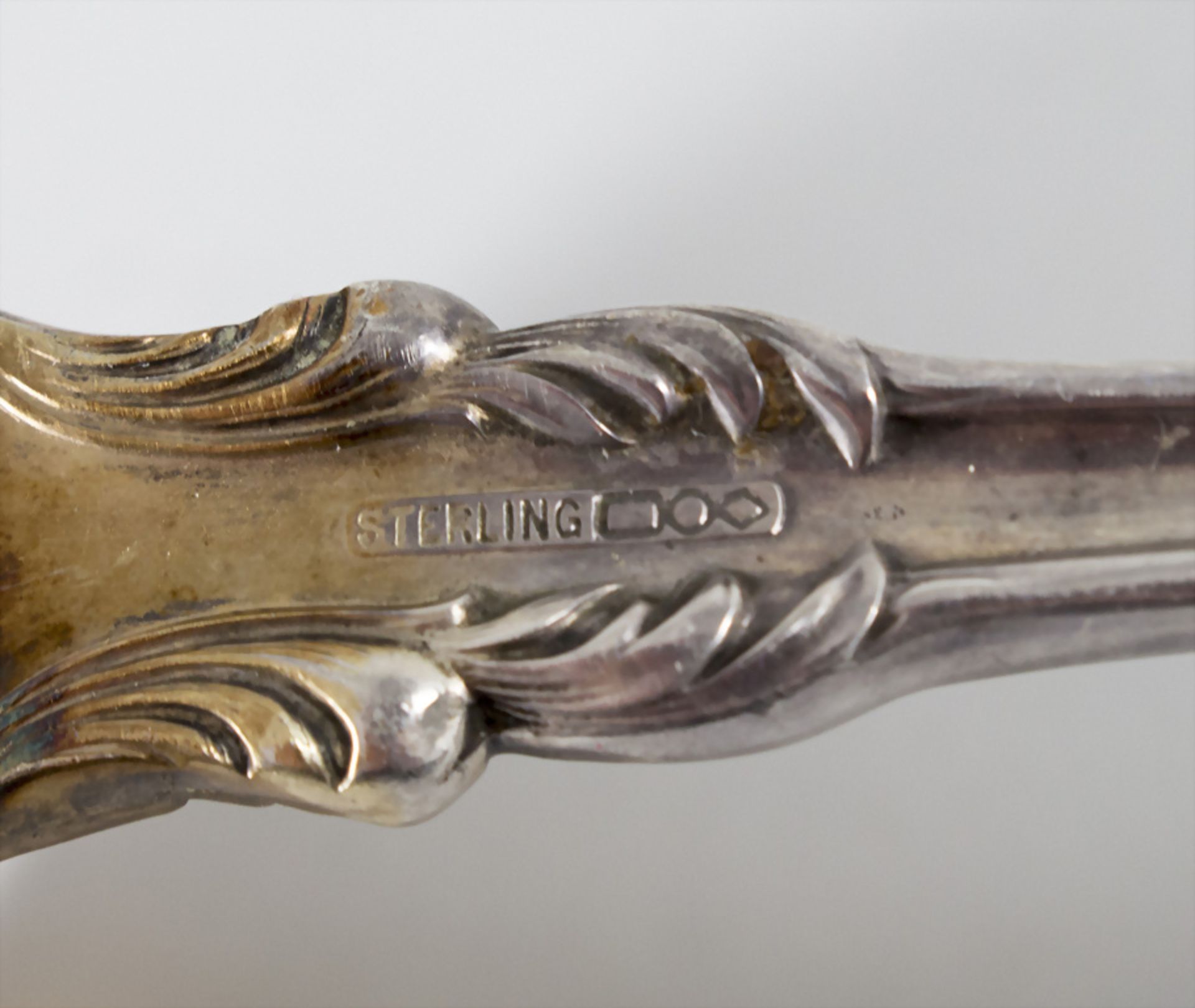 Suppenkelle 'No. 10' / A silver blossom soup ladle 'No. 10', Dominick & Haff, New York, um 1896 - Image 4 of 7