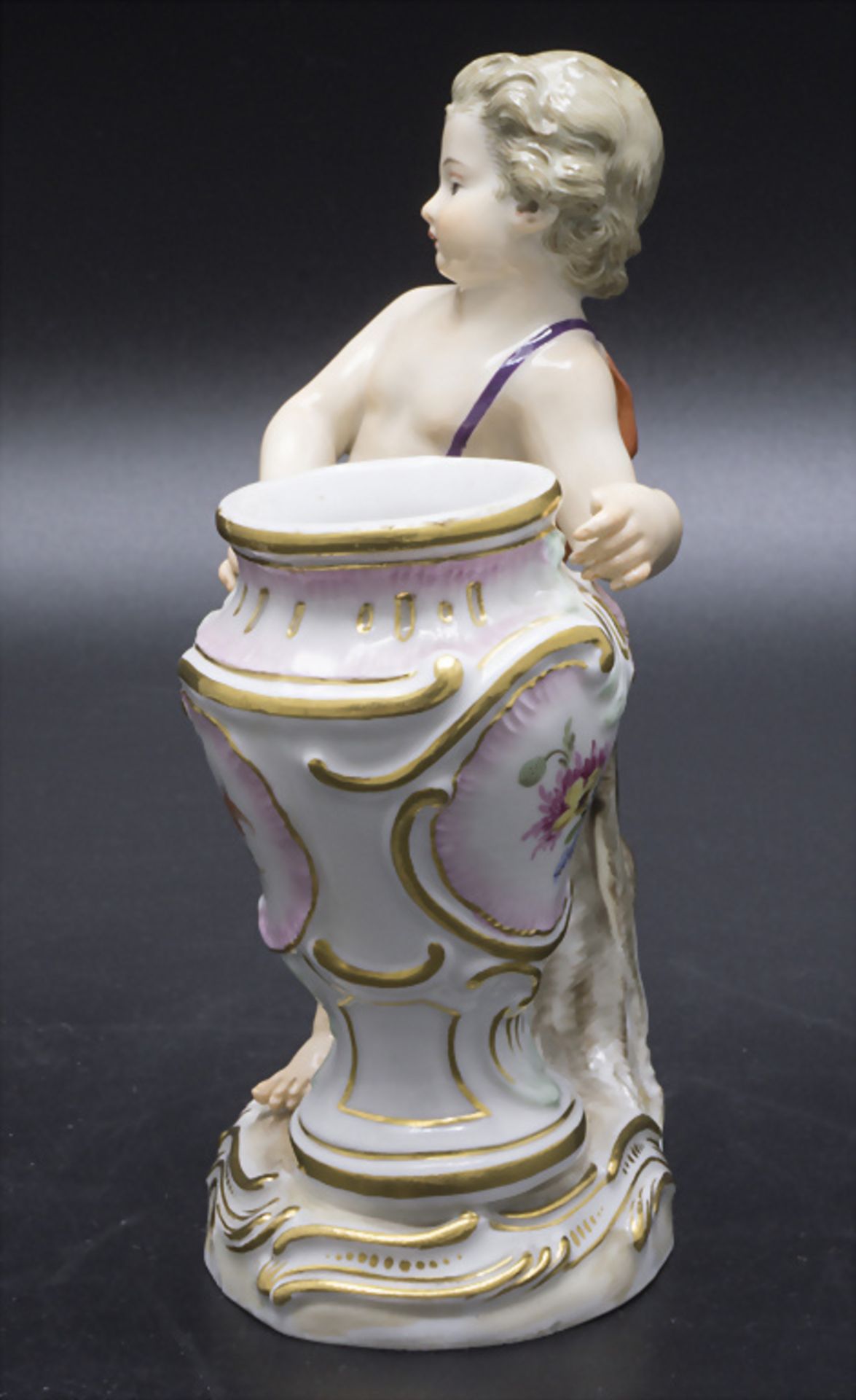 Putto mit Vase / A cherub with vase, Meissen, um 1860 - Image 4 of 5