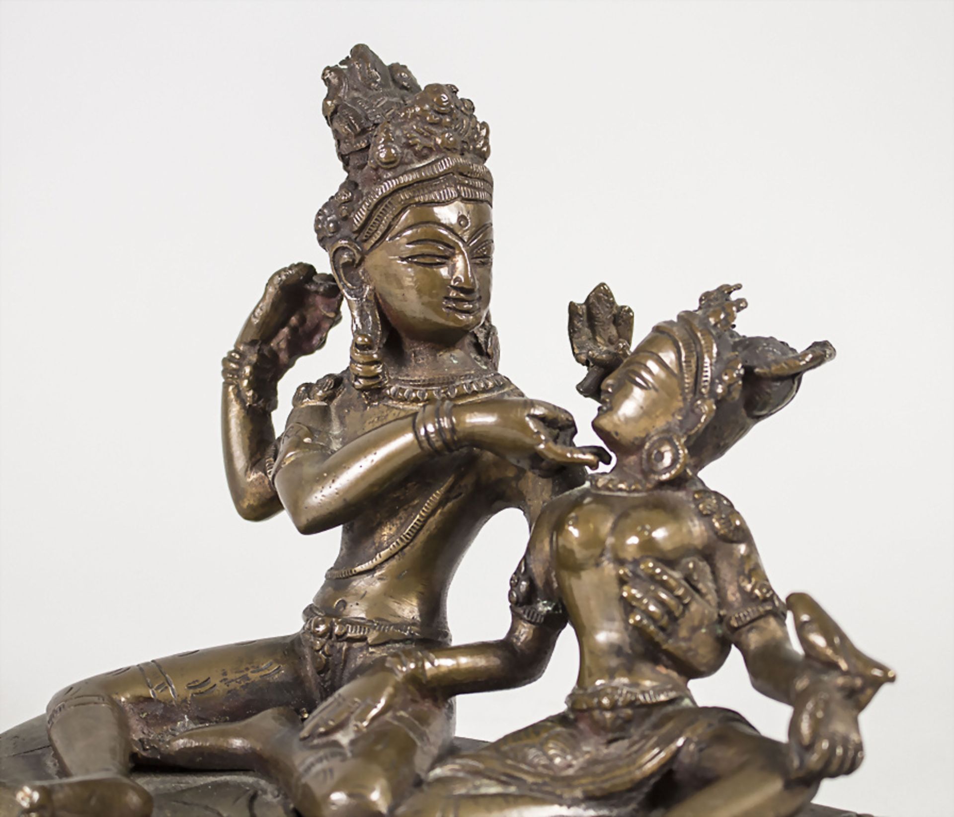 Buddha 'Avalokiteshvara mit Begleitfigur', Tibet, 18./19. Jh. - Bild 5 aus 6