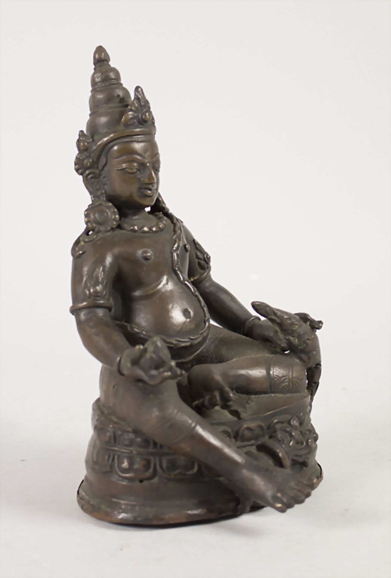 Buddha 'Mahasiddha Virupa ? mit Mungo' Tibet, 15./16. Jh. - Bild 5 aus 9