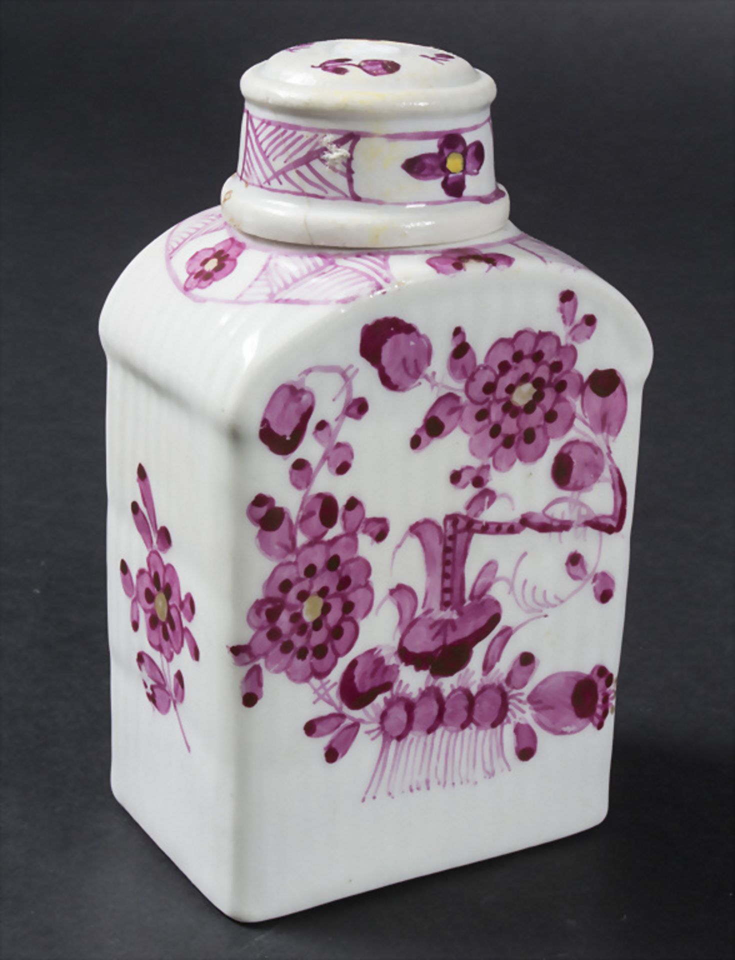 Teedose / A tea caddy, Greiner, Tettau, um 1800 - Image 2 of 7