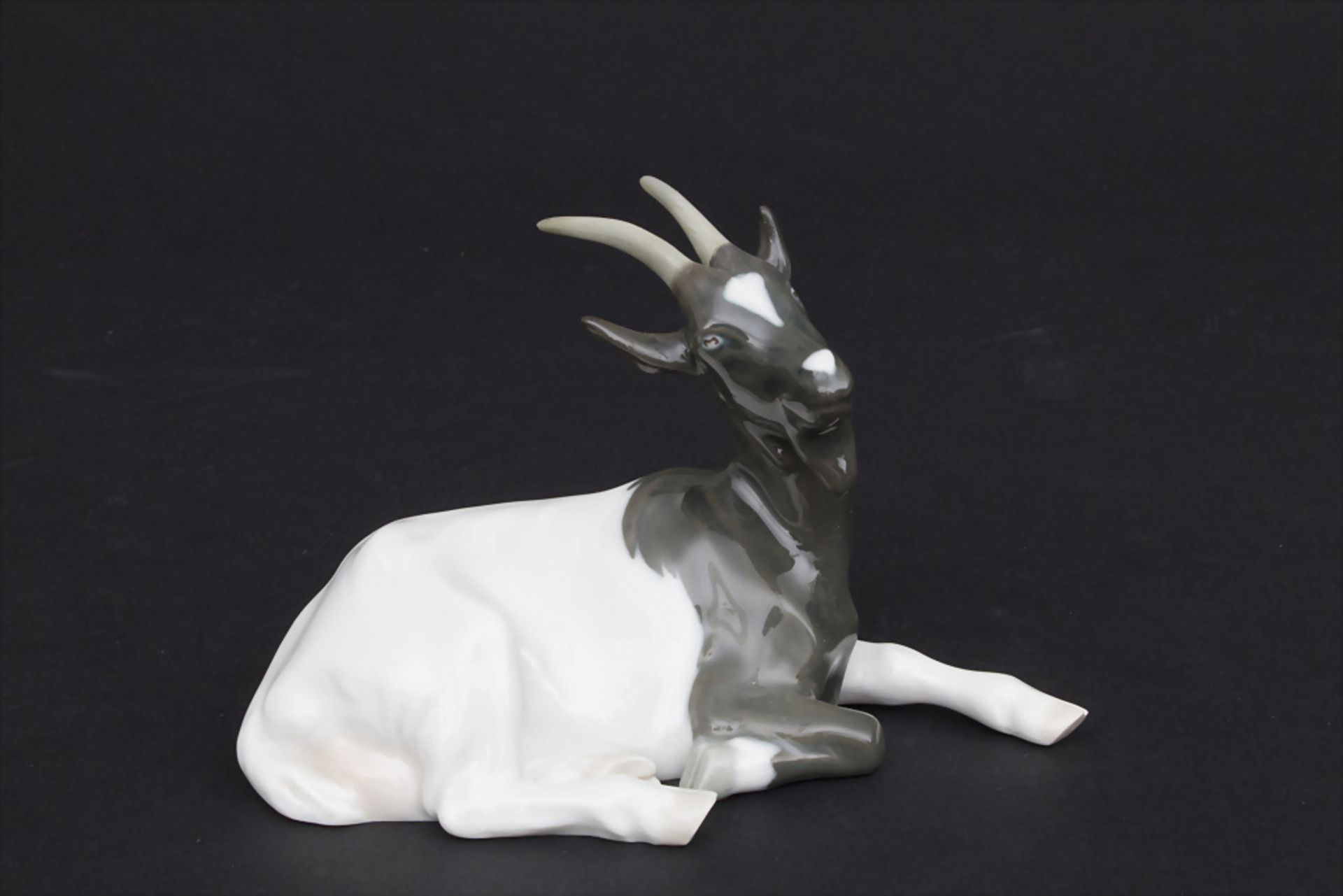 Jugendstil Tierfigur 'Ziegenbock' / An Art Nouveau animal figure of a billy goat, Erich Hösel, ...