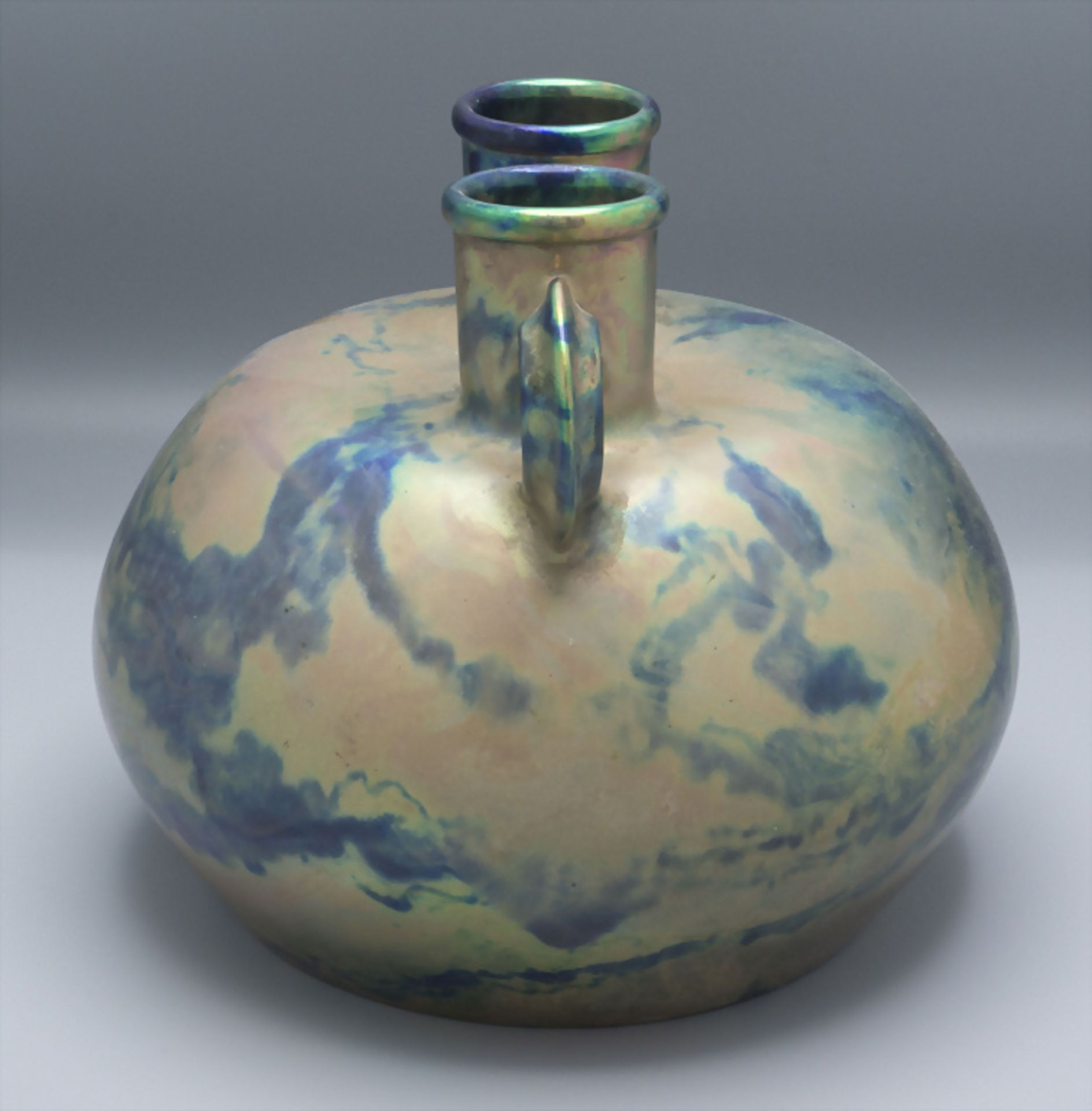 Jugendstil Vase / An Art Nouveau vase, Tádé Sikorski, Zsolnay, Pécs, um 1900 - Image 4 of 8