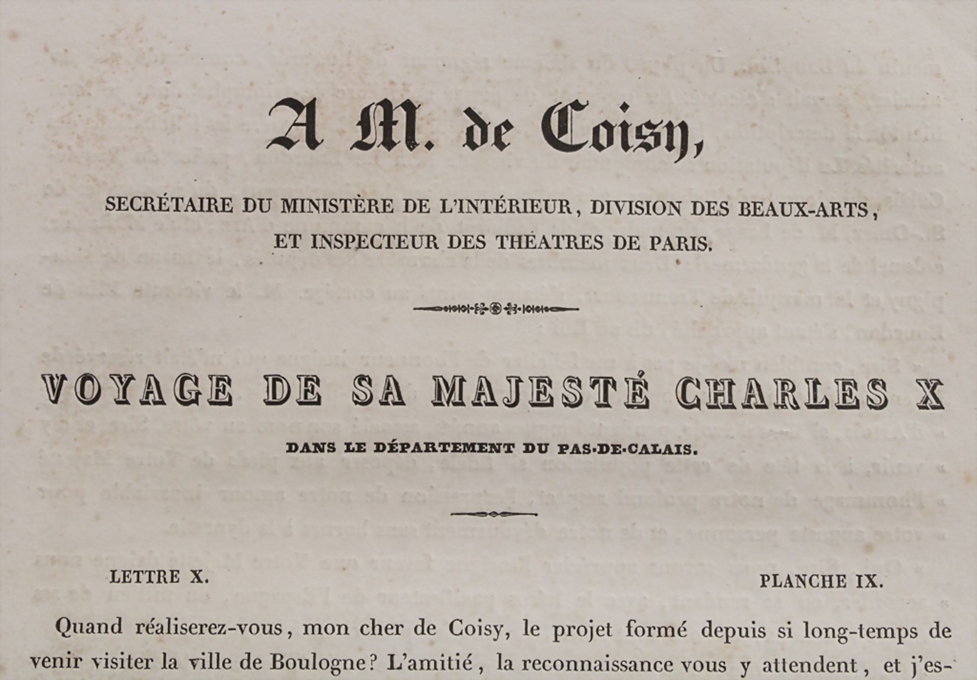 P. Hédouin: 'Souvenir du département du Pas-de-Calais. A son Altesse Royale Madame (Caroline), ... - Bild 3 aus 4
