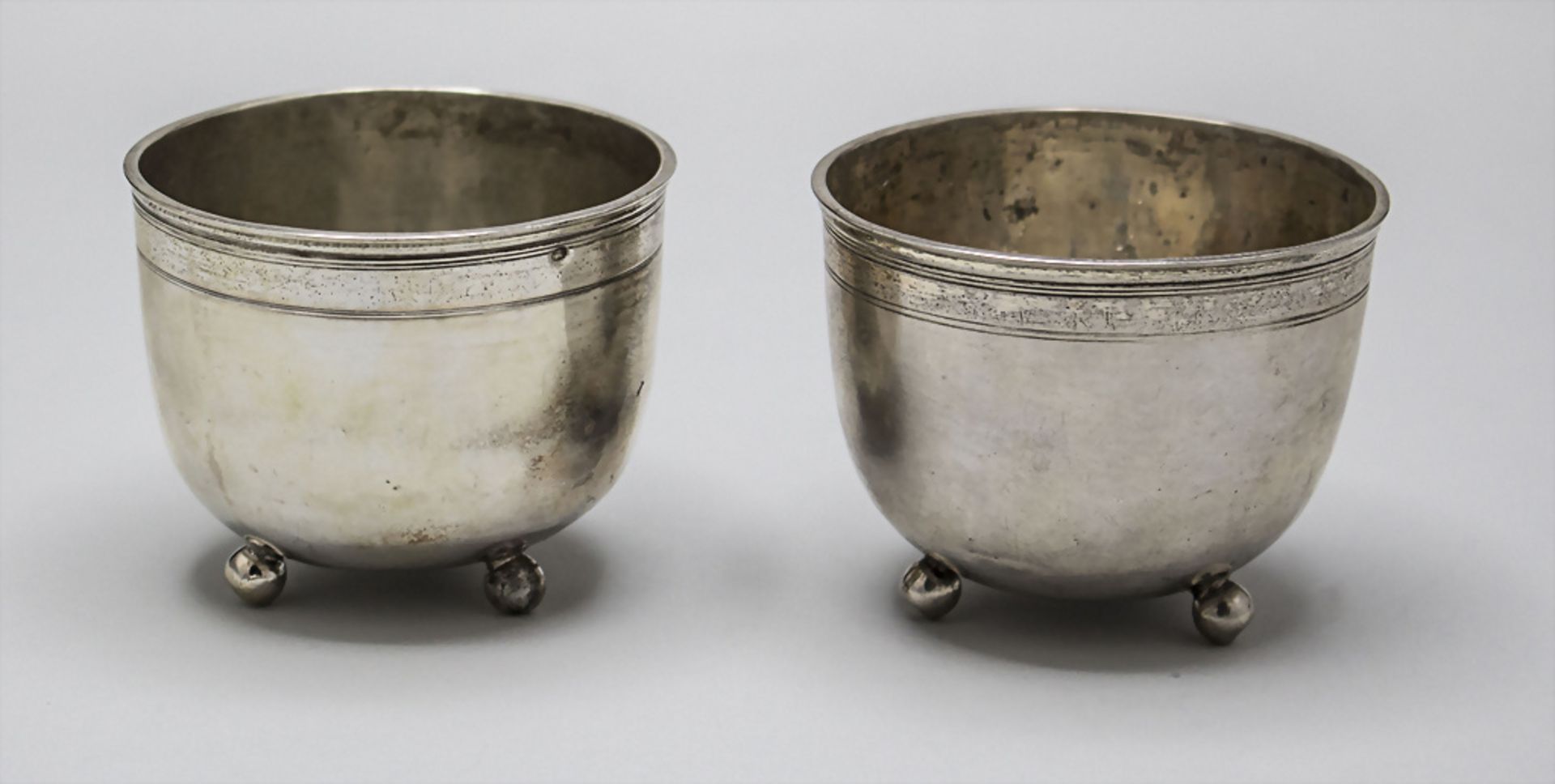 Zwei Barock Becher / Two Baroque silver beaker, Gottlieb Kuntze, Breslau / Wroclaw, 1746-1758 - Image 2 of 6