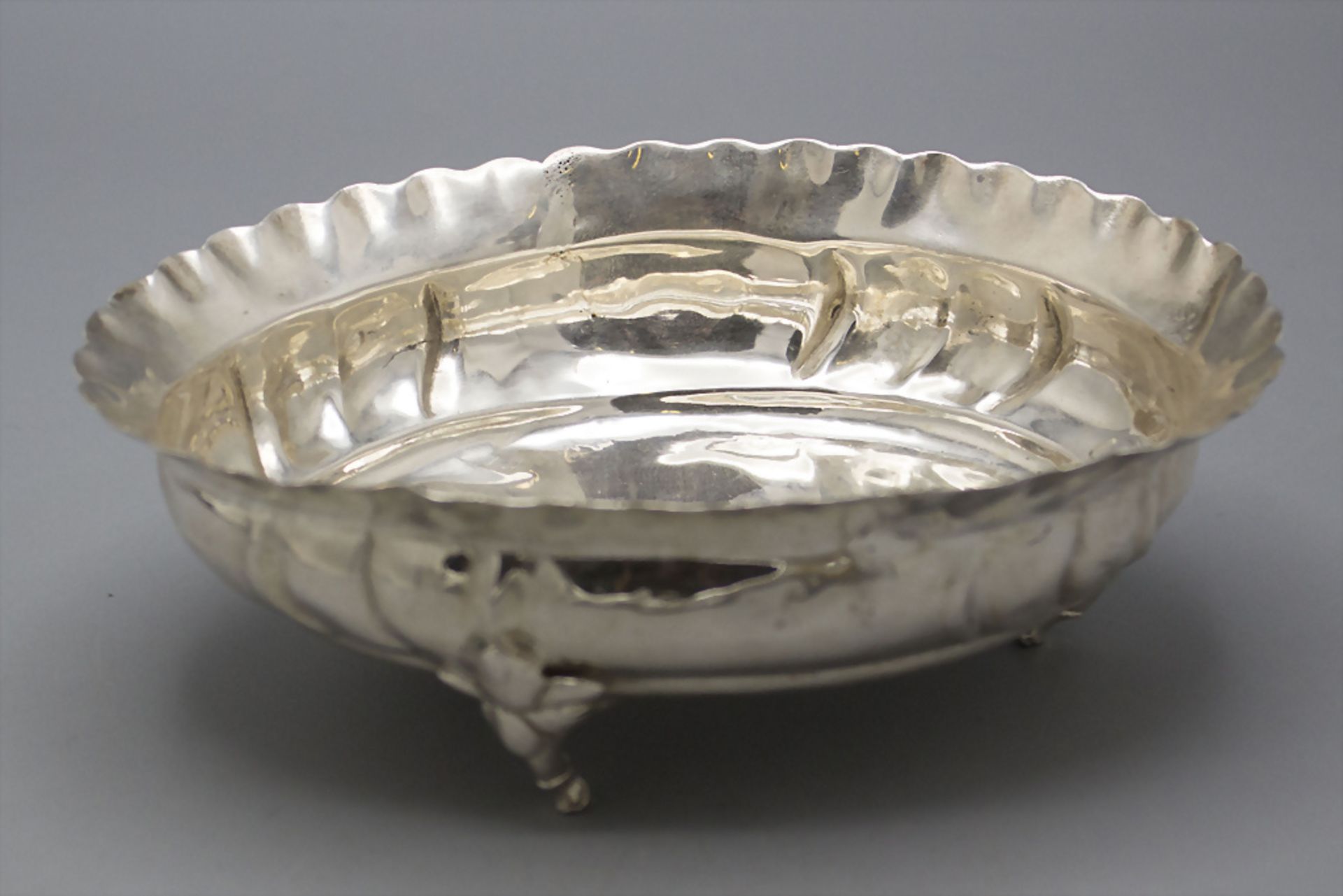 Rokoko Zuckerschale / A Rococo silver sugar bowl, Bernt Christopher Kelberlade, ... - Image 2 of 3