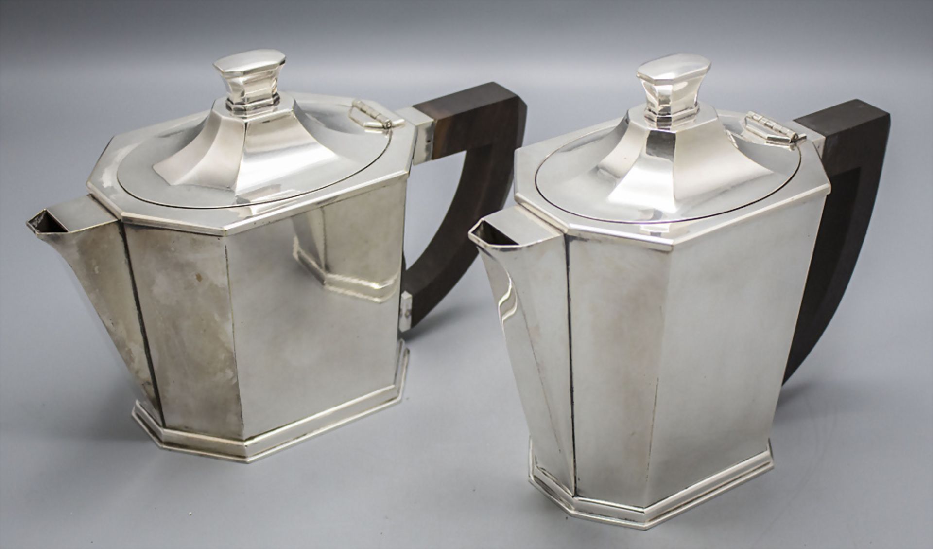 Art Déco Kaffee- und Teekernstück / An Art Deco coffee and tea set, wohl Frankreich, um 1925 - Image 4 of 9