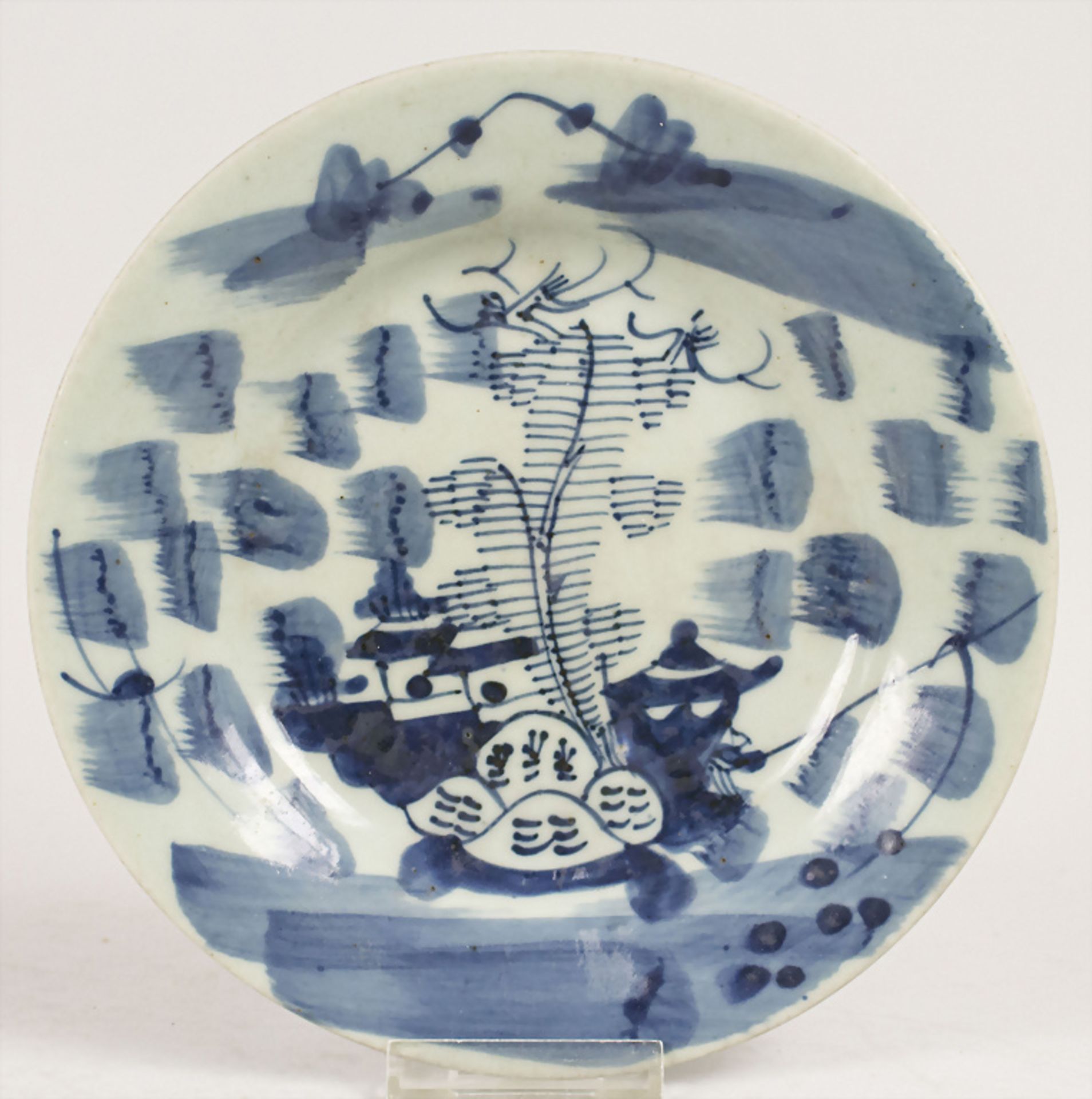 Bemalter Teller / A porcelain plate, China, Ming Dynastie, 16./17. Jh.