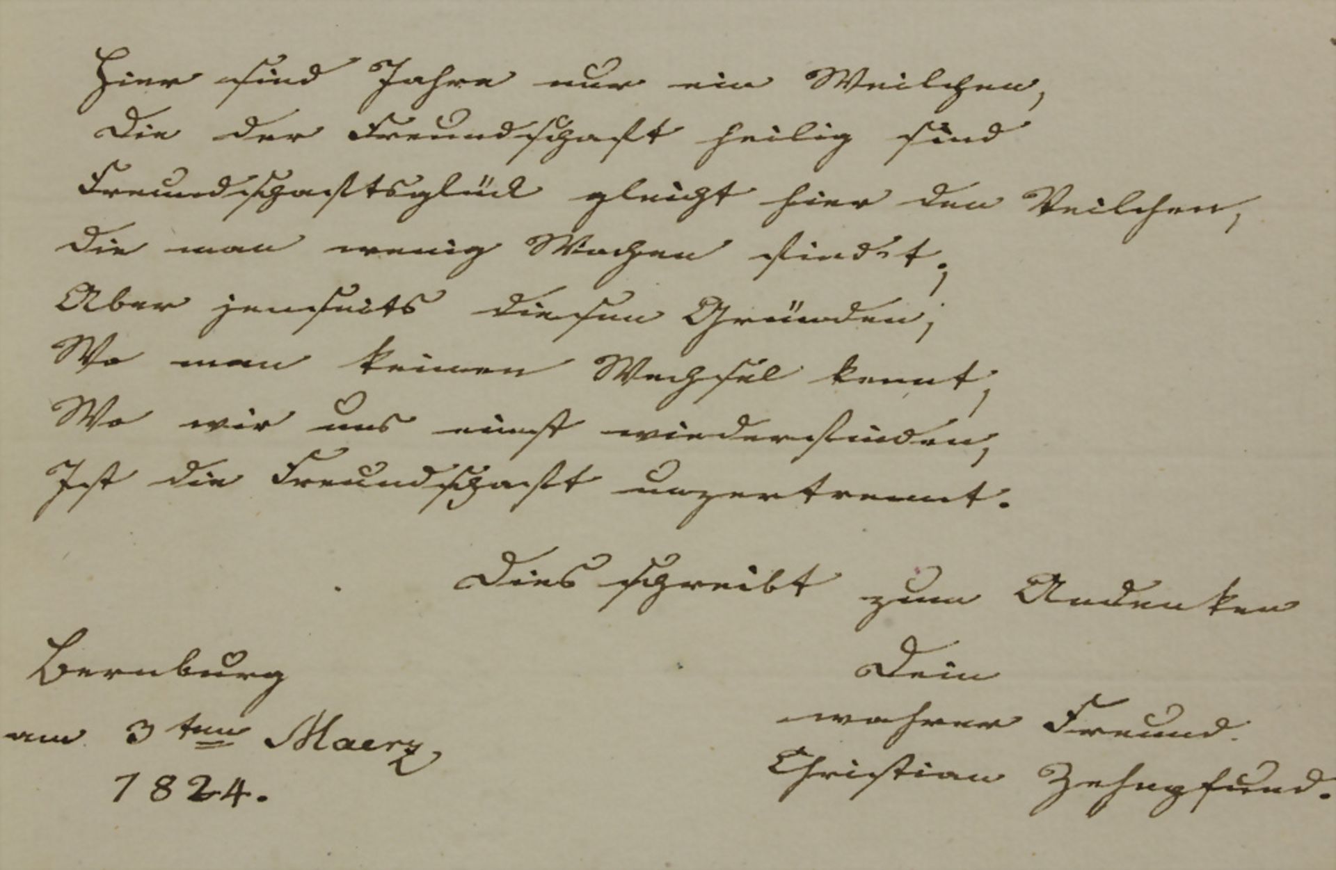 Konvolut aus 31 Stammbuchblättern der Frankonia-Verbindung, Bernburg, um 1820 - Image 6 of 25