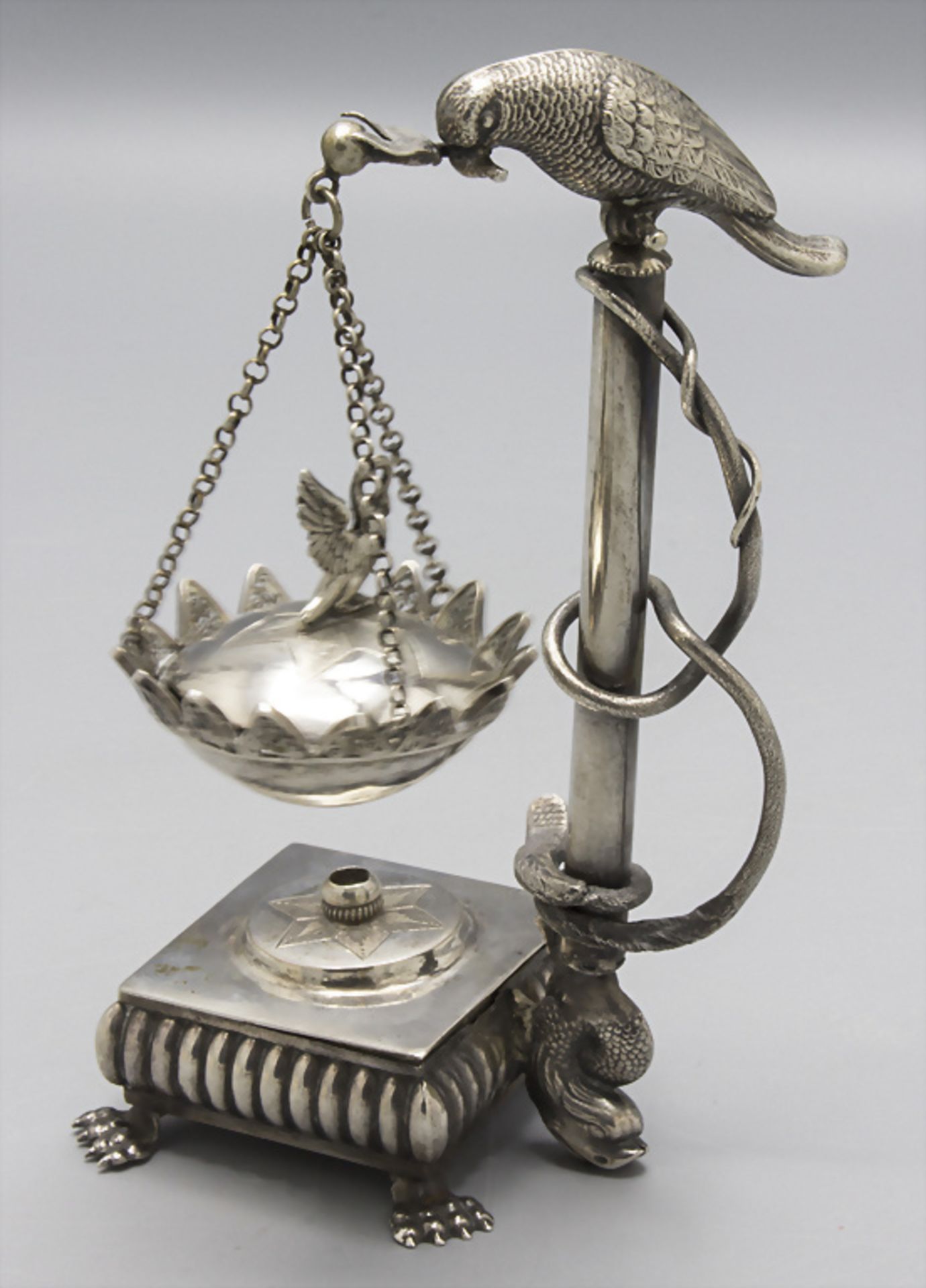 Räuchergefäß / A silver incense burner / Brule parfum, um 1810 - Image 2 of 3