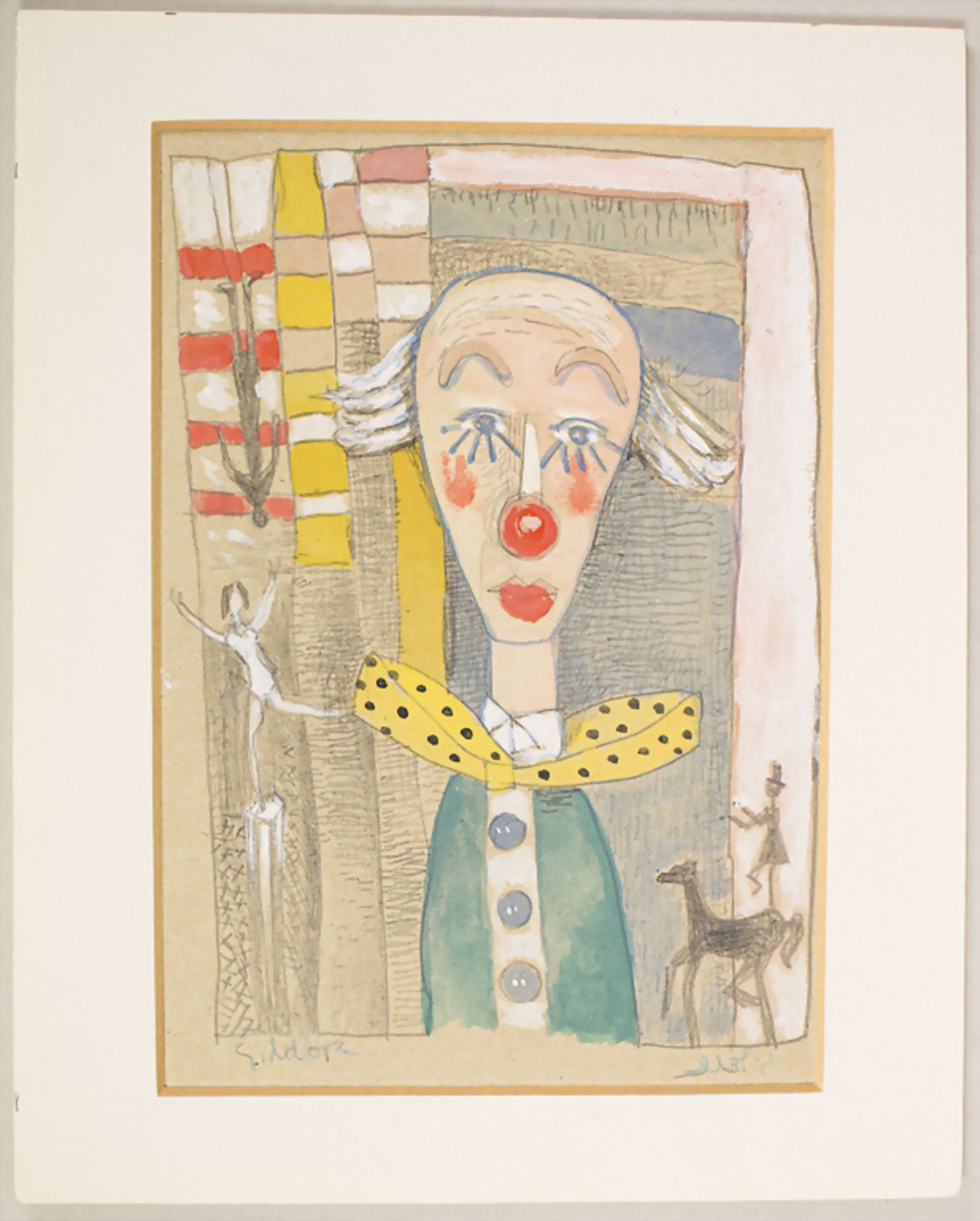 Jacob Gildor (*1948), 'Clown', 2. Hälfte 20. Jh. - Image 2 of 3