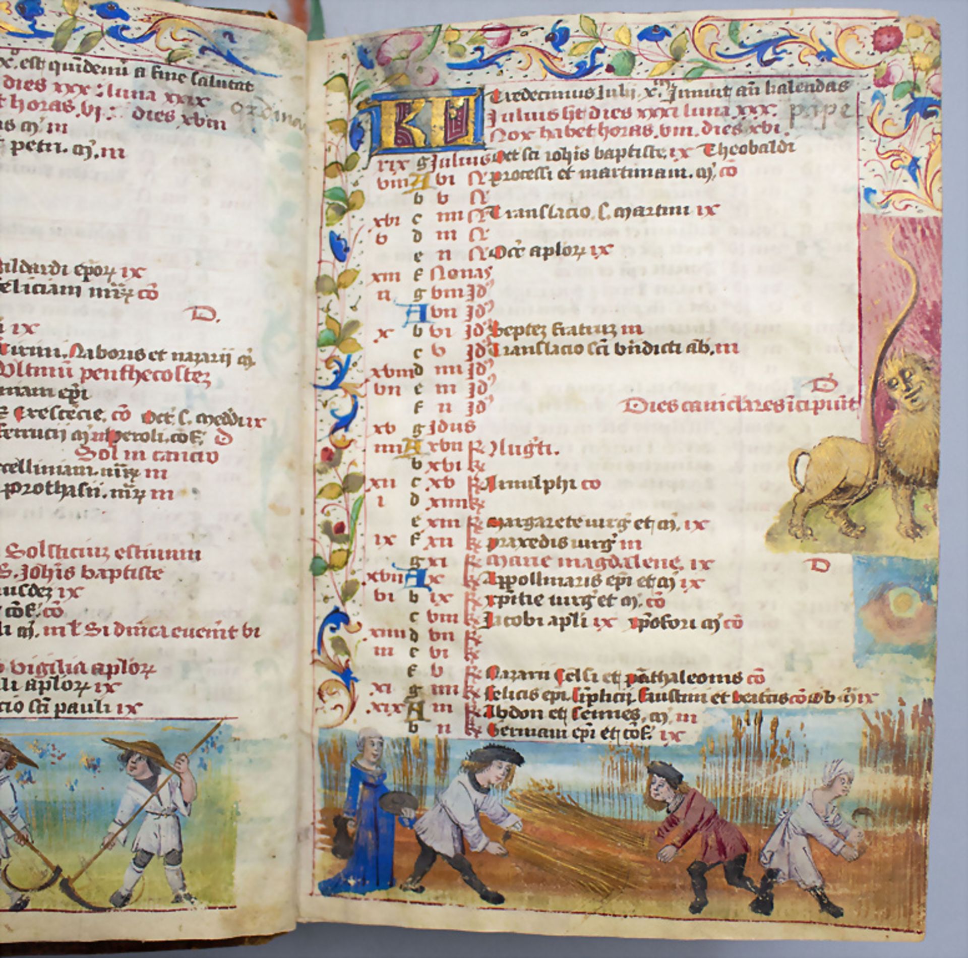 Pracht-Manuskript - Horarium mit Buchmalerei (Stundenbuch) / A Gothic splendid book of hours ... - Image 15 of 25