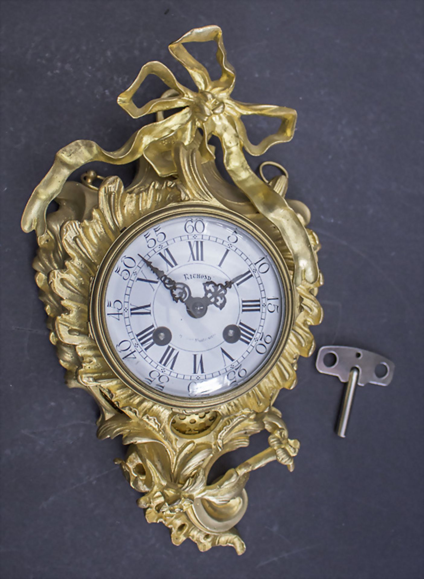 Carteluhr / A wall clock, Richond, Paris, um 1900 - Image 2 of 7