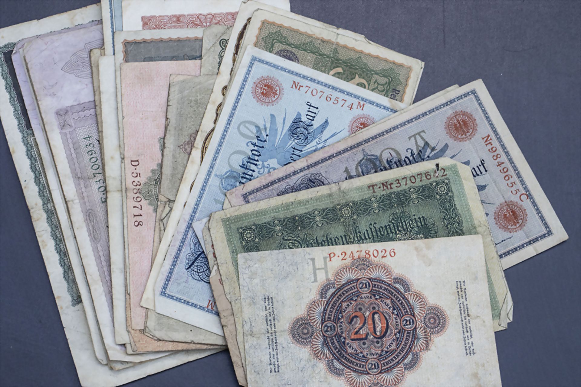 Sammlung deutscher Banknoten / A collection of German banknotes