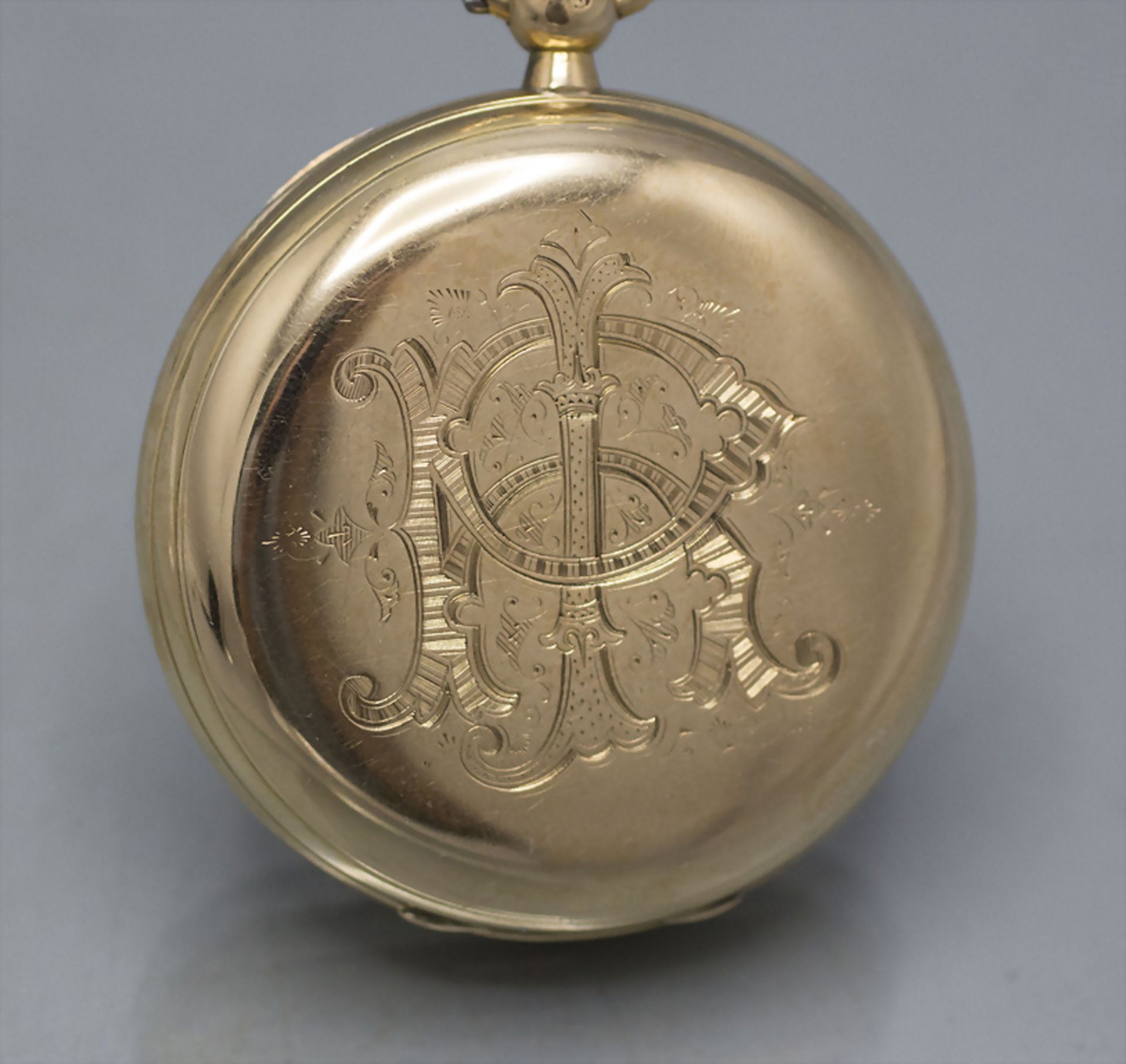 Offene Taschenuhr / An 18 ct gold pocket watch, England, um 1800 - Image 7 of 7