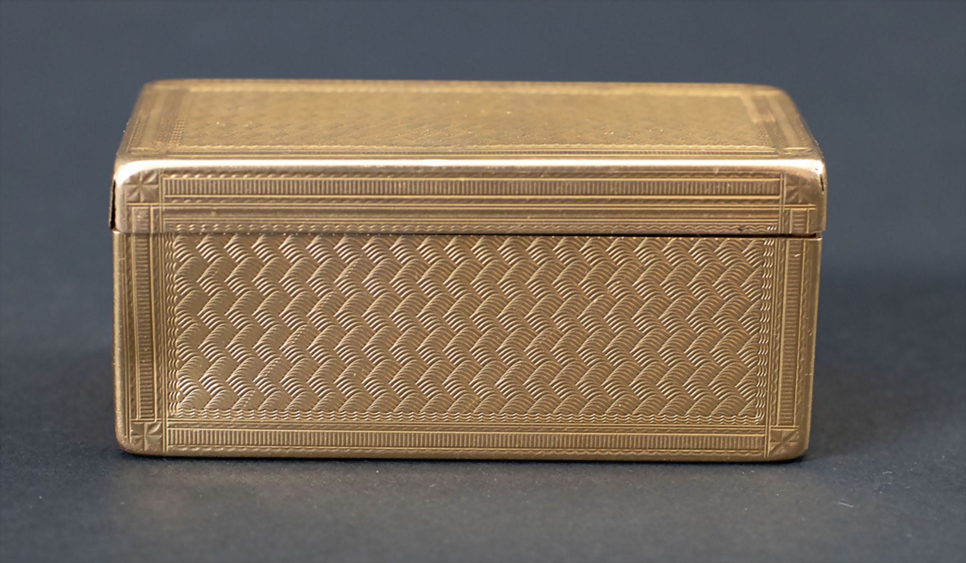 Gold Tabatiere / Schnupftabakdose / An 18 ct gold snuff box, Philippe Emanuel Garbe, Paris, 1768 - Bild 2 aus 5