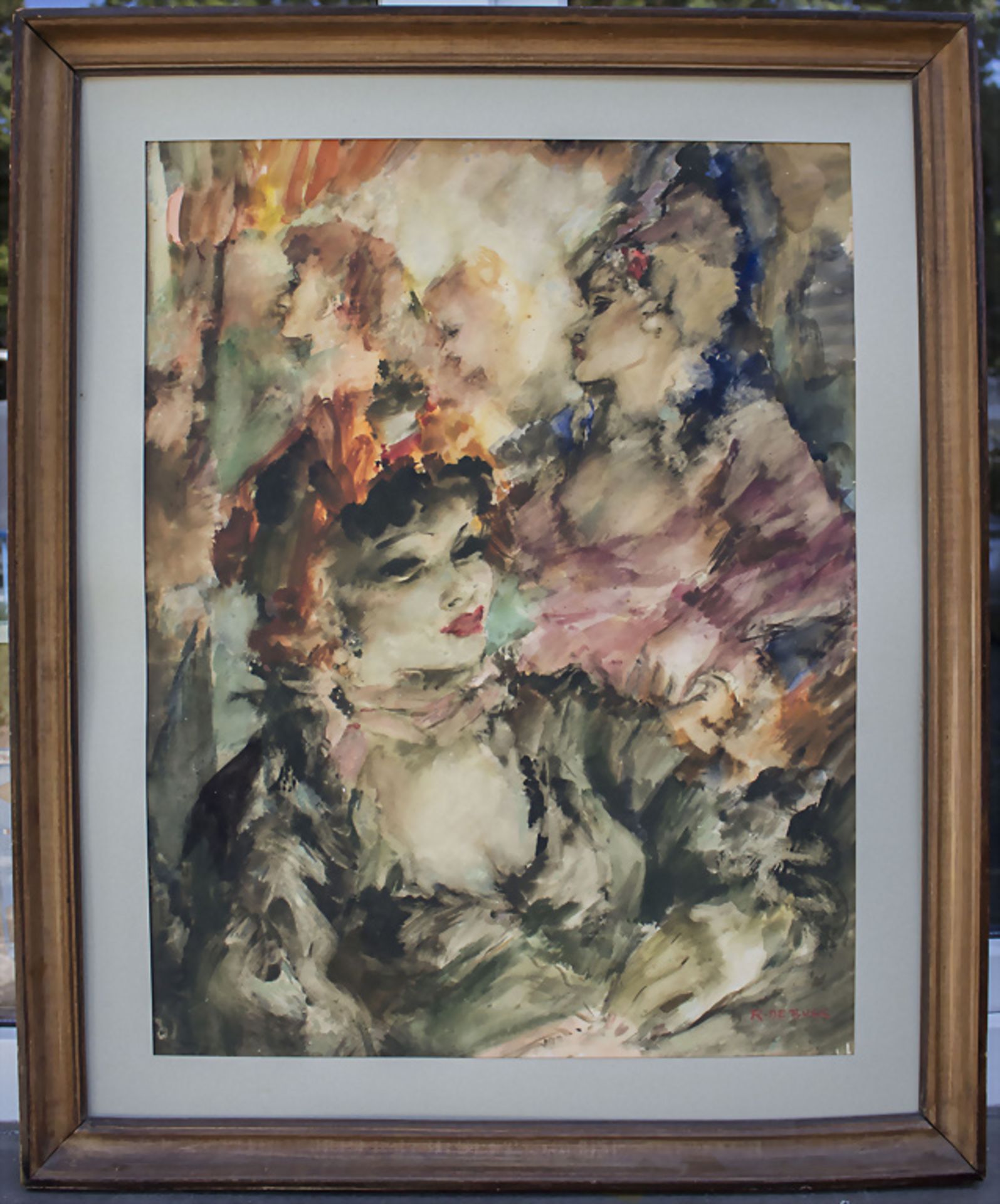 Raphael DE BUCK (1902-1986), 'Vier adrette Kurtisanen' / 'Four neat courtesans', 20. Jh. - Bild 2 aus 5