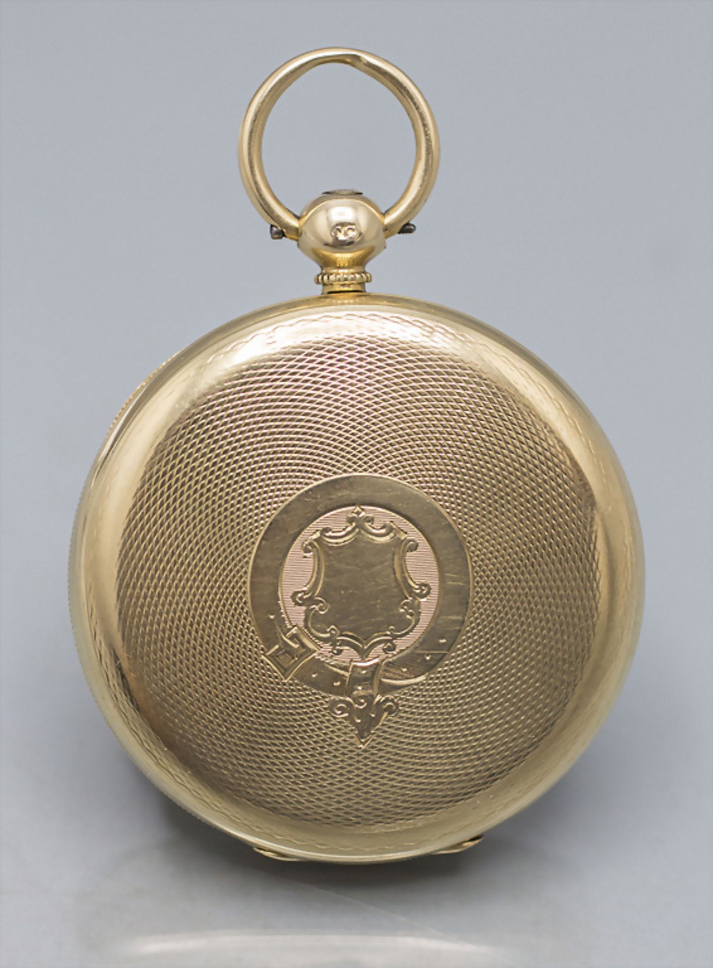 Offene Taschenuhr / An 18 ct gold pocket watch, Geo. Jamieson, Aberdeen, um 1820 - Image 5 of 6