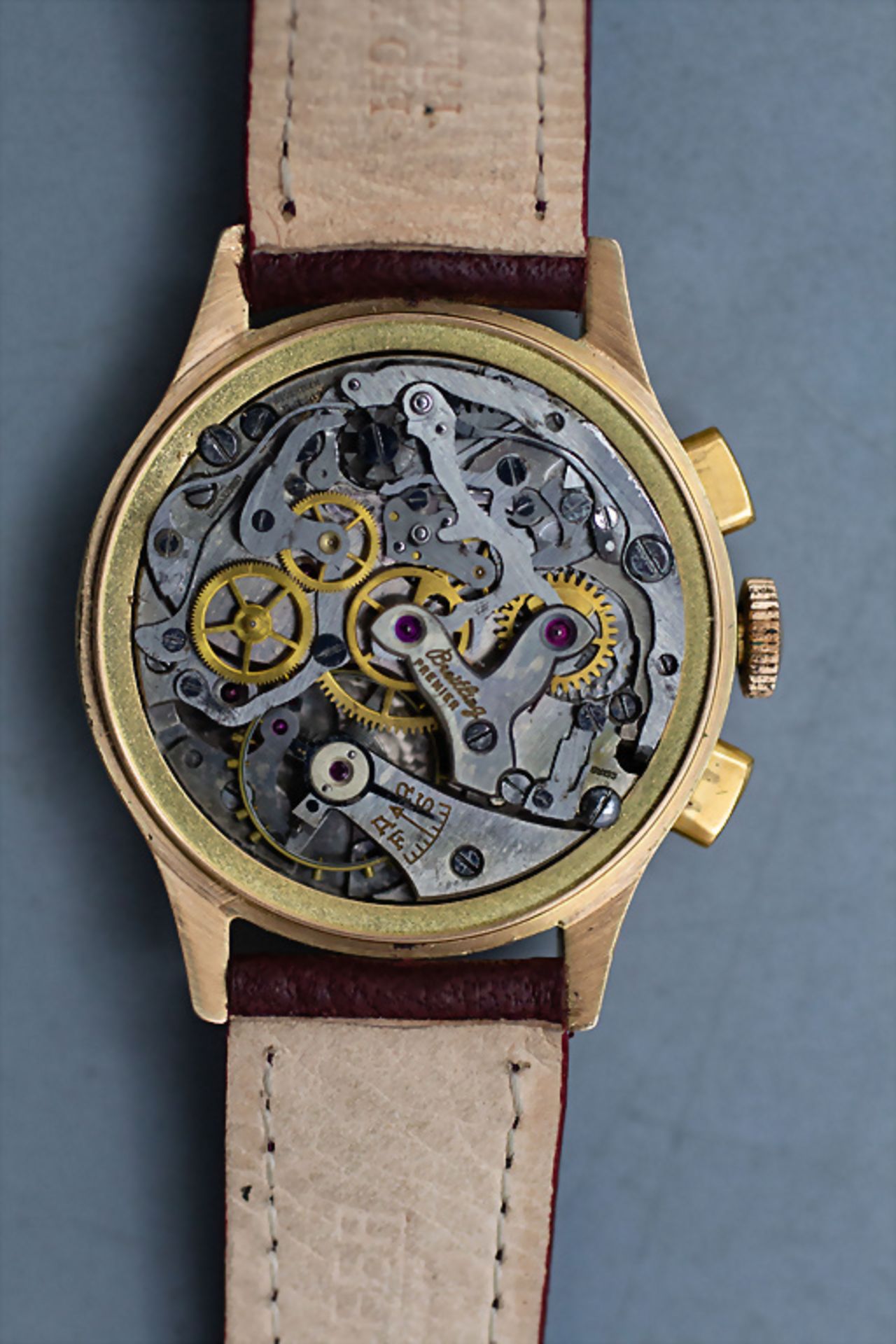 Breitling Premier Chronograph, Schweiz/Swiss, um 1946 - Image 4 of 10