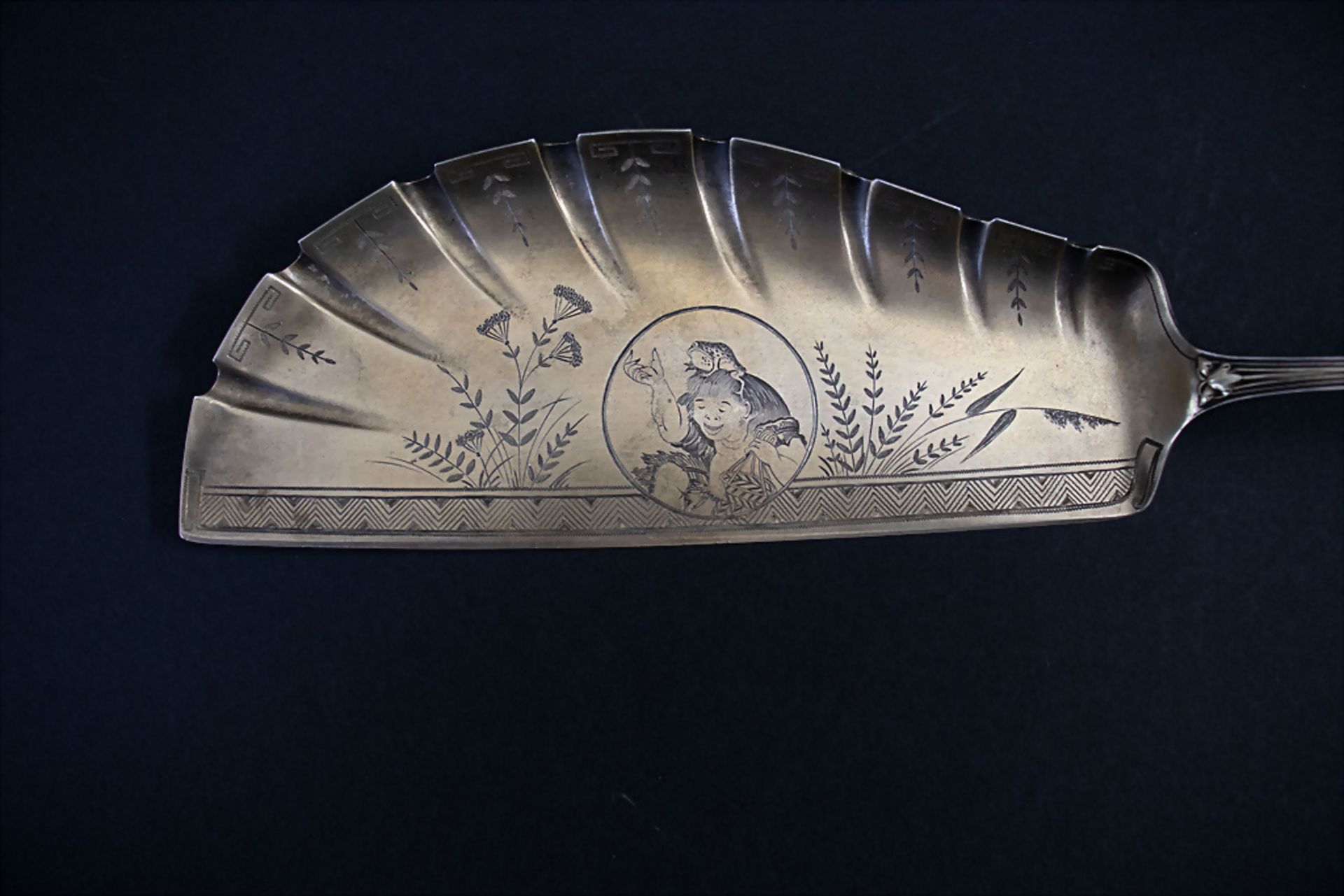 3 Teile Vorlegebesteck / 3 pieces of silver serving cutlery, Tiffany, um 1890 - Bild 4 aus 10