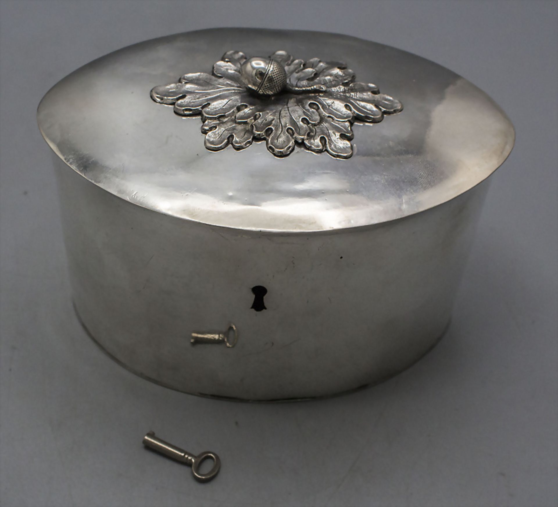 Zuckerdose / A silver sugar box, Johann Ludwig Schwartz, Kurland / Kurzeme, Lettland / ... - Bild 4 aus 6