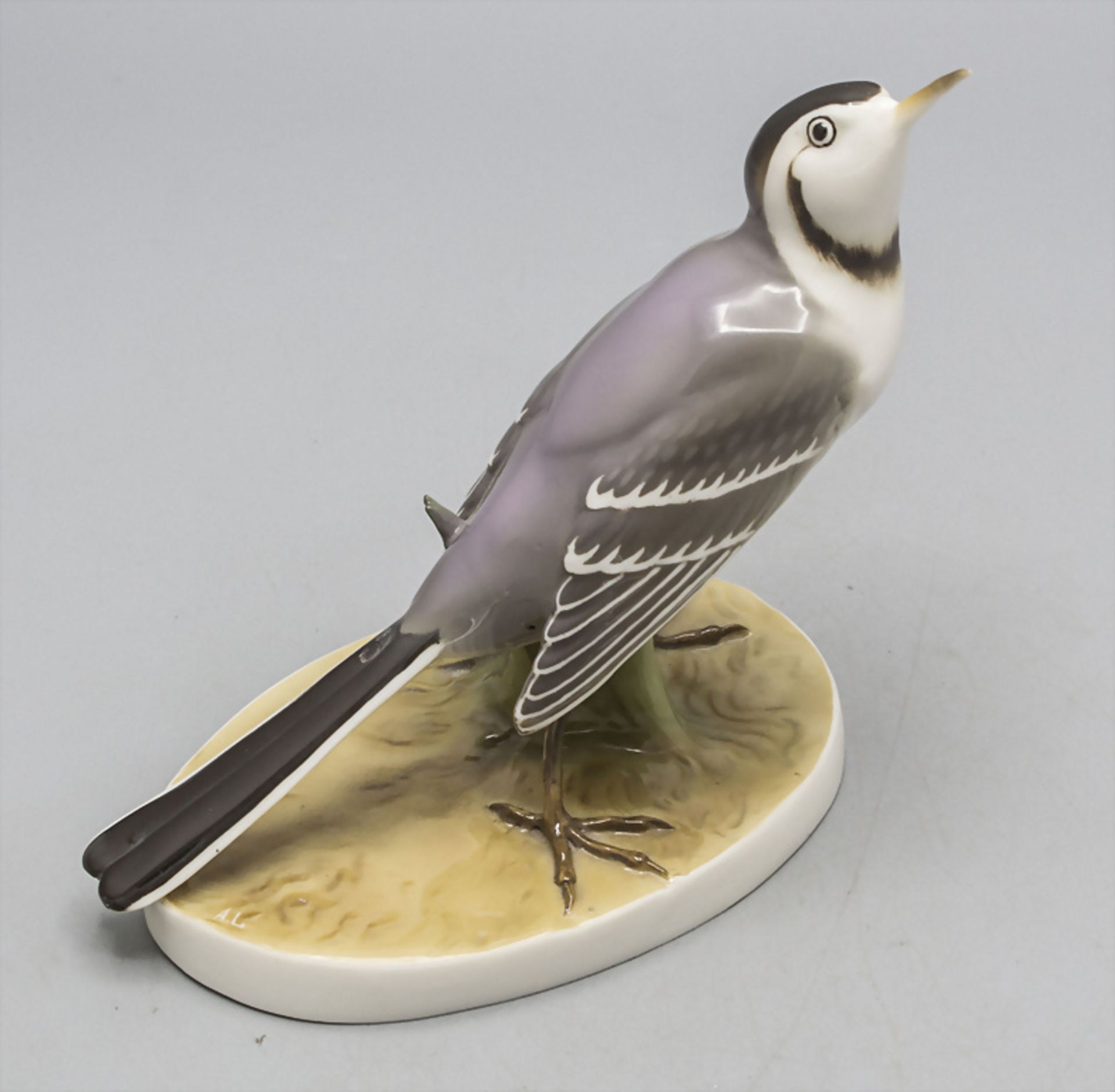 Vogelfigur 'Bachstelze' / A figure of a wagtail, Nymphenburg, 20. Jh. - Bild 4 aus 5