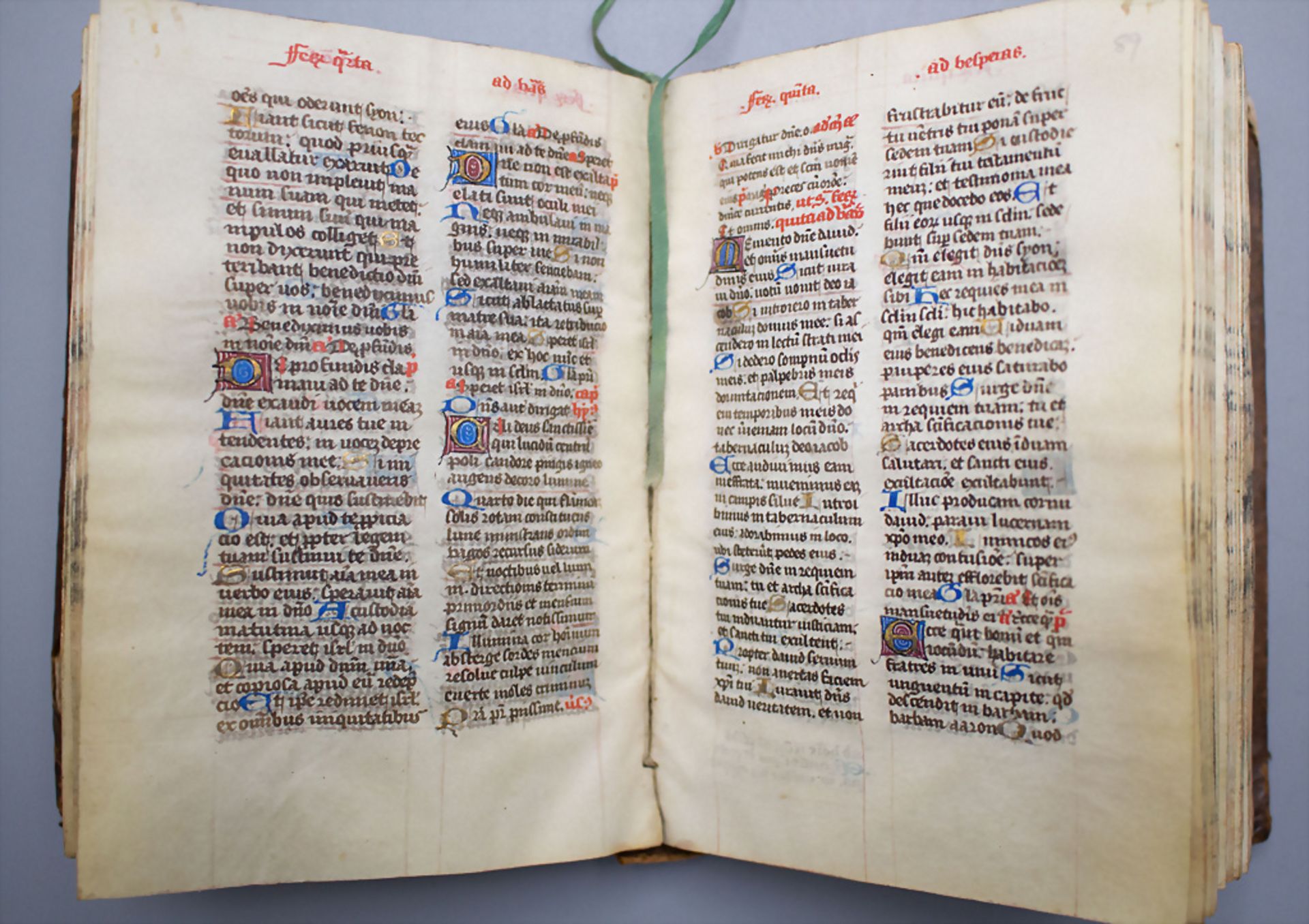 Pracht-Manuskript - Horarium mit Buchmalerei (Stundenbuch) / A Gothic splendid book of hours ... - Image 23 of 25