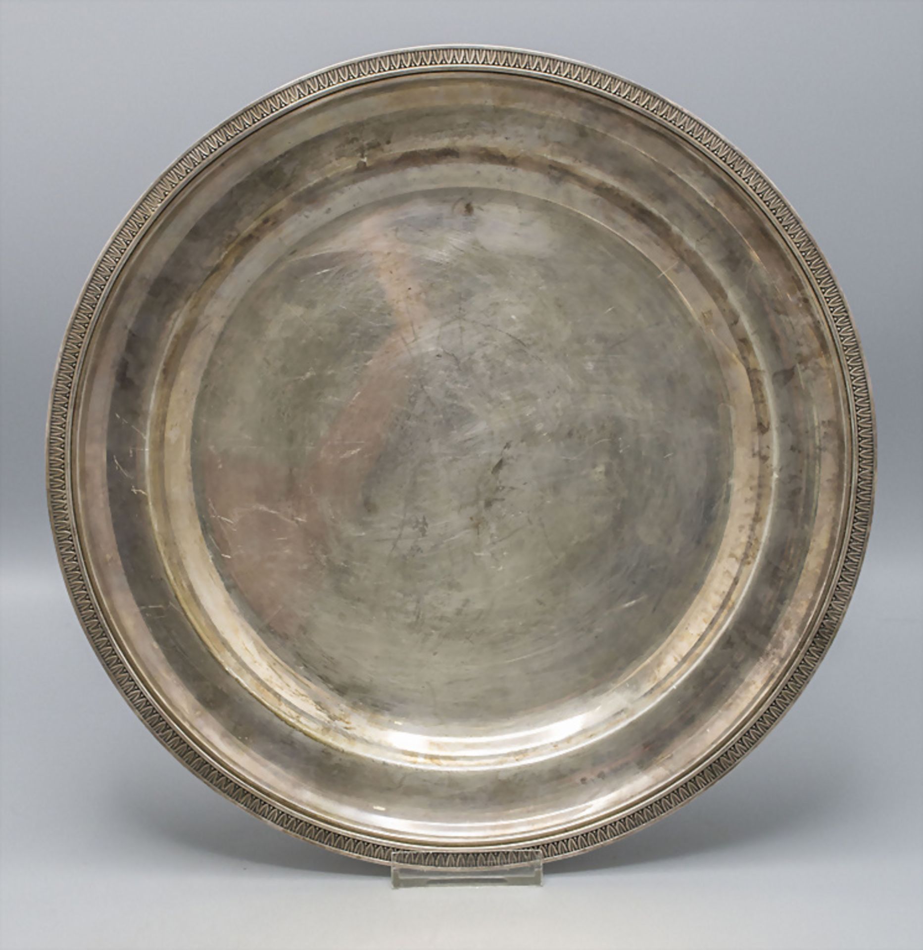Große Platte / A large silver tray, Frankreich, 19. Jh.