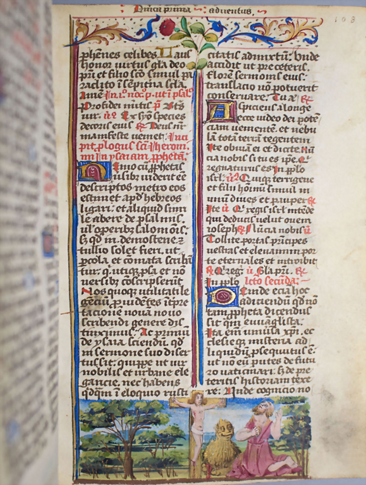 Pracht-Manuskript - Horarium mit Buchmalerei (Stundenbuch) / A Gothic splendid book of hours ... - Image 4 of 25