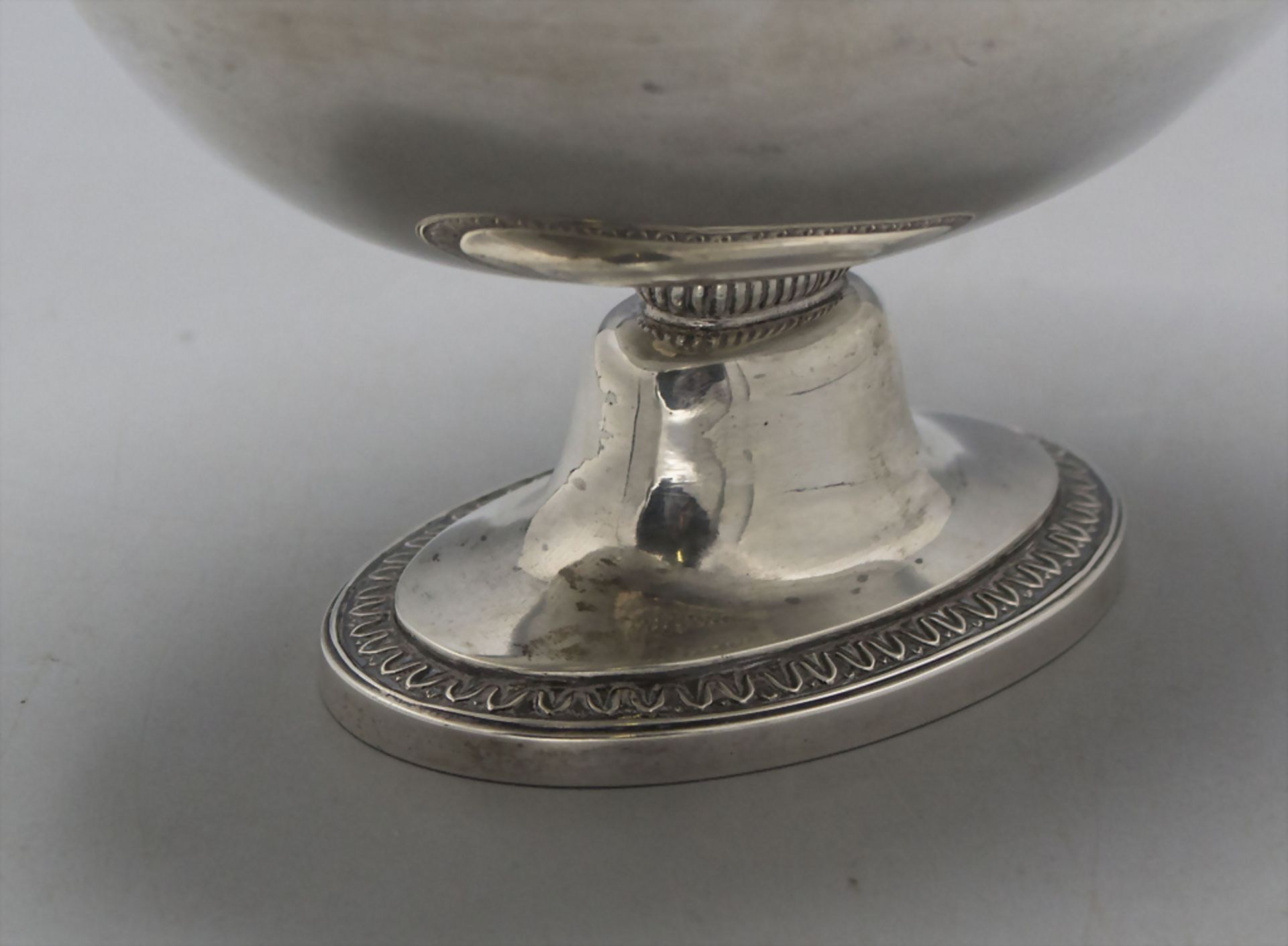 Empire Konfektschale / A silver Empire candy bowl, F. Gely, Lausanne, um 1810 - Bild 2 aus 3