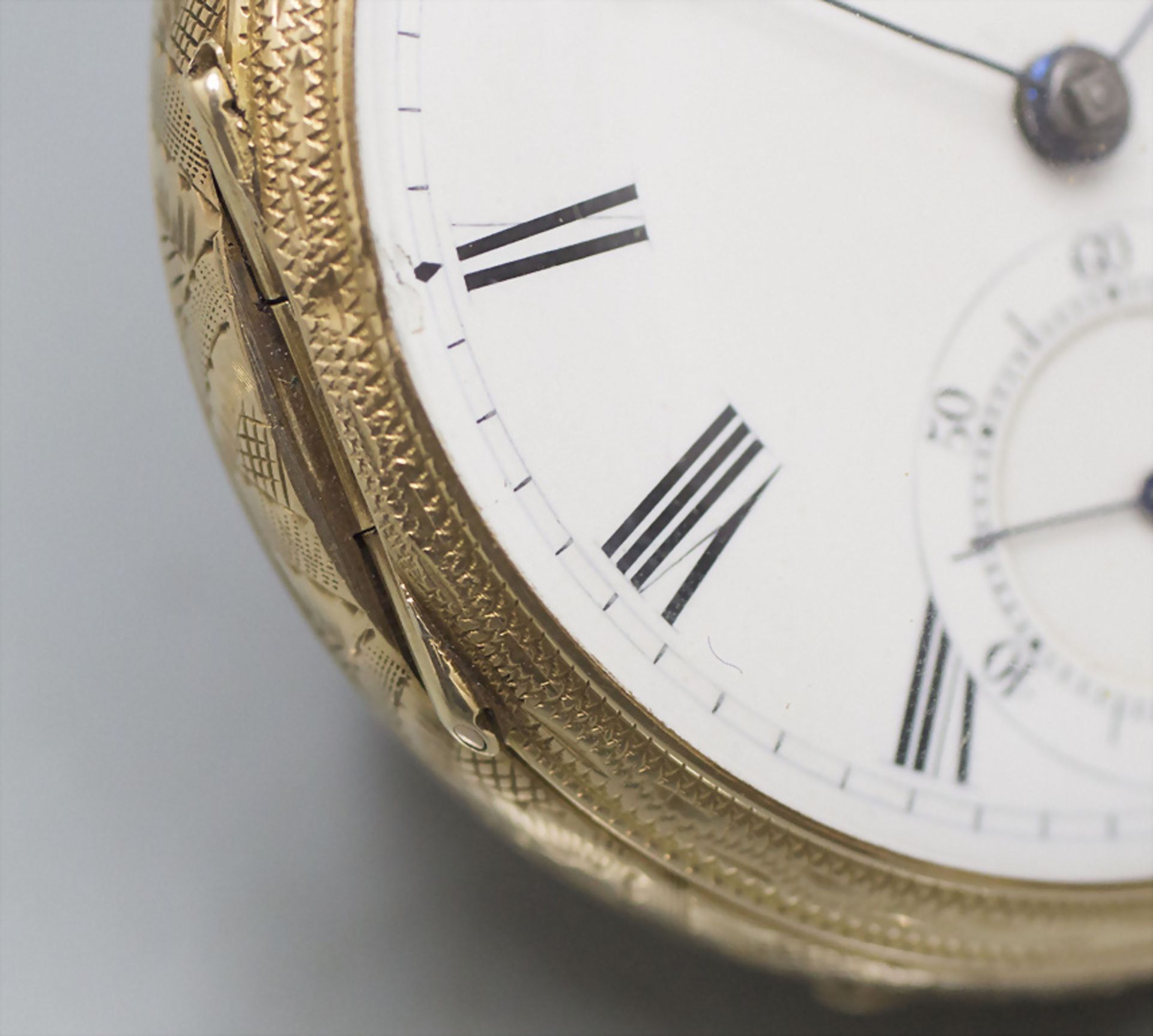 Offene Taschenuhr / An 18 ct gold pocket watch, William Sandford, London, 19. Jh. - Image 7 of 14