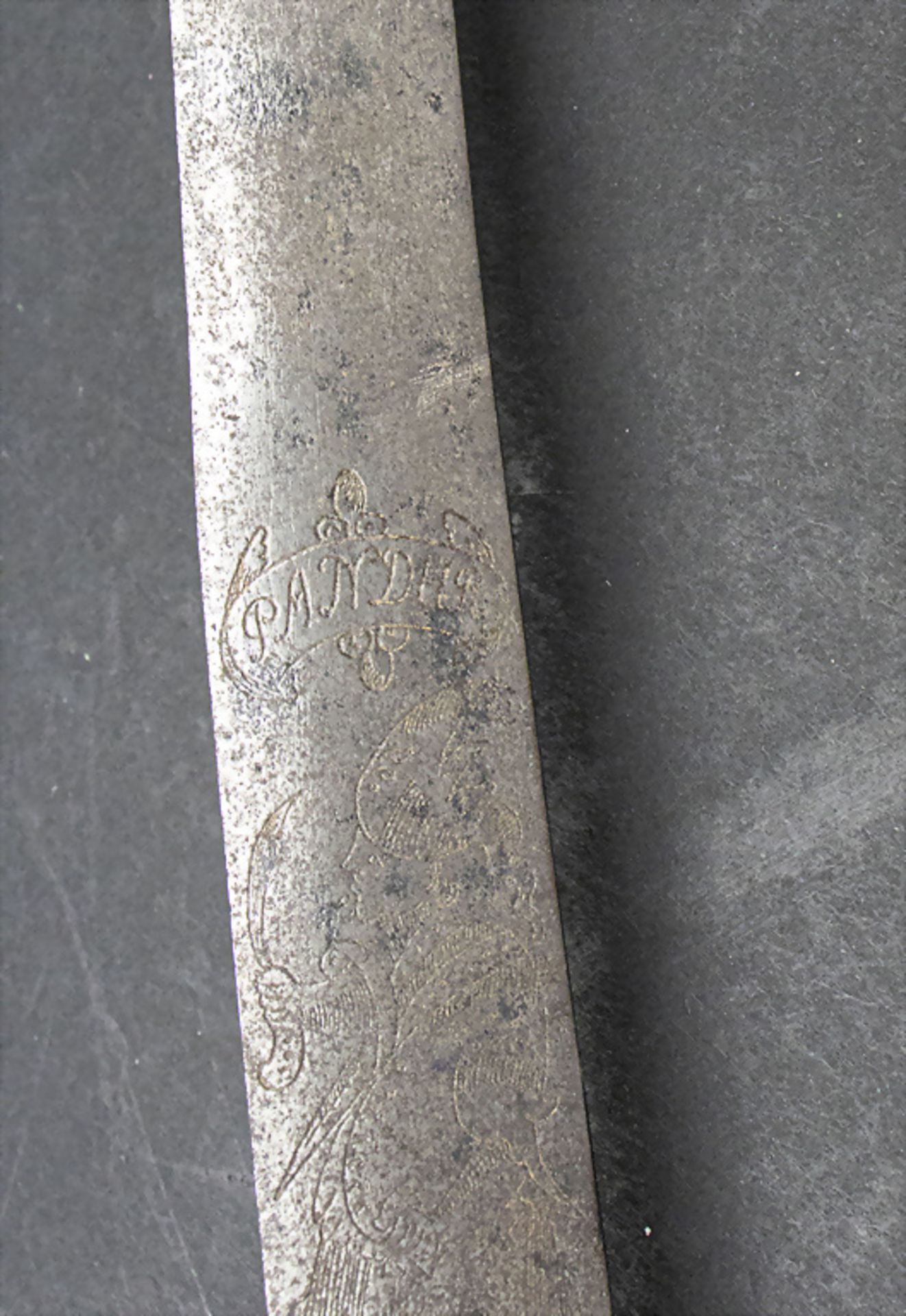 Hirschfänger / A hunting knife, deutsch, 18./19. Jh. - Image 3 of 4