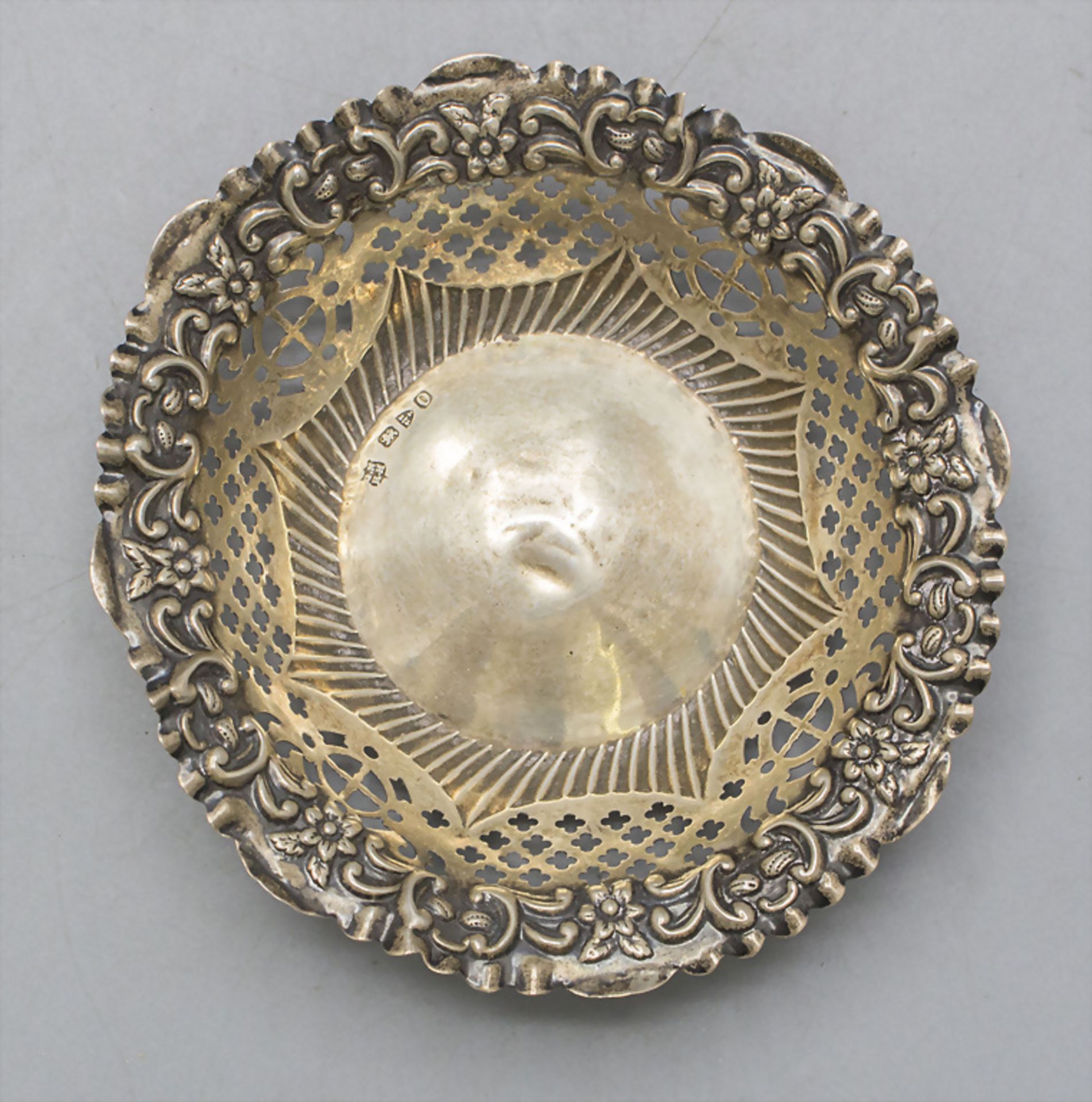 Kleine Korbschale / A small Sterling silver basket bowl, George Nathan & Ridley Hayes, ... - Bild 2 aus 4