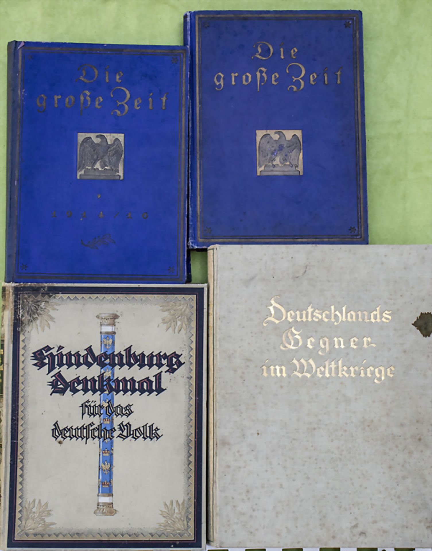 Vier patriotische Bücher / A collection of four patriotic books, 20. Jh.
