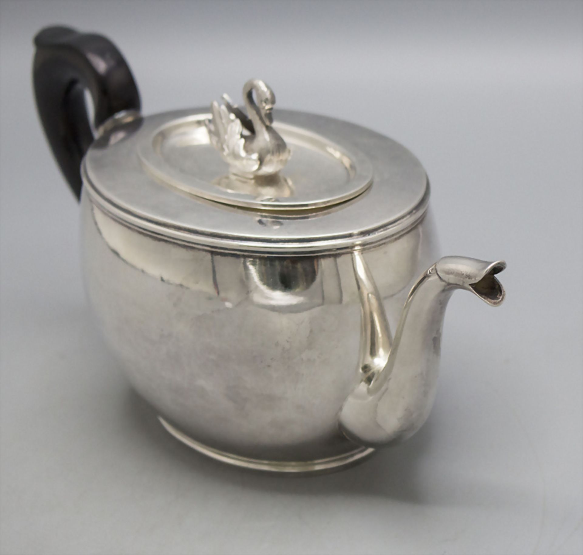 Empire Teekanne / A silver Empire tea pot, Louis Legay, Paris, um 1810 - Bild 3 aus 7