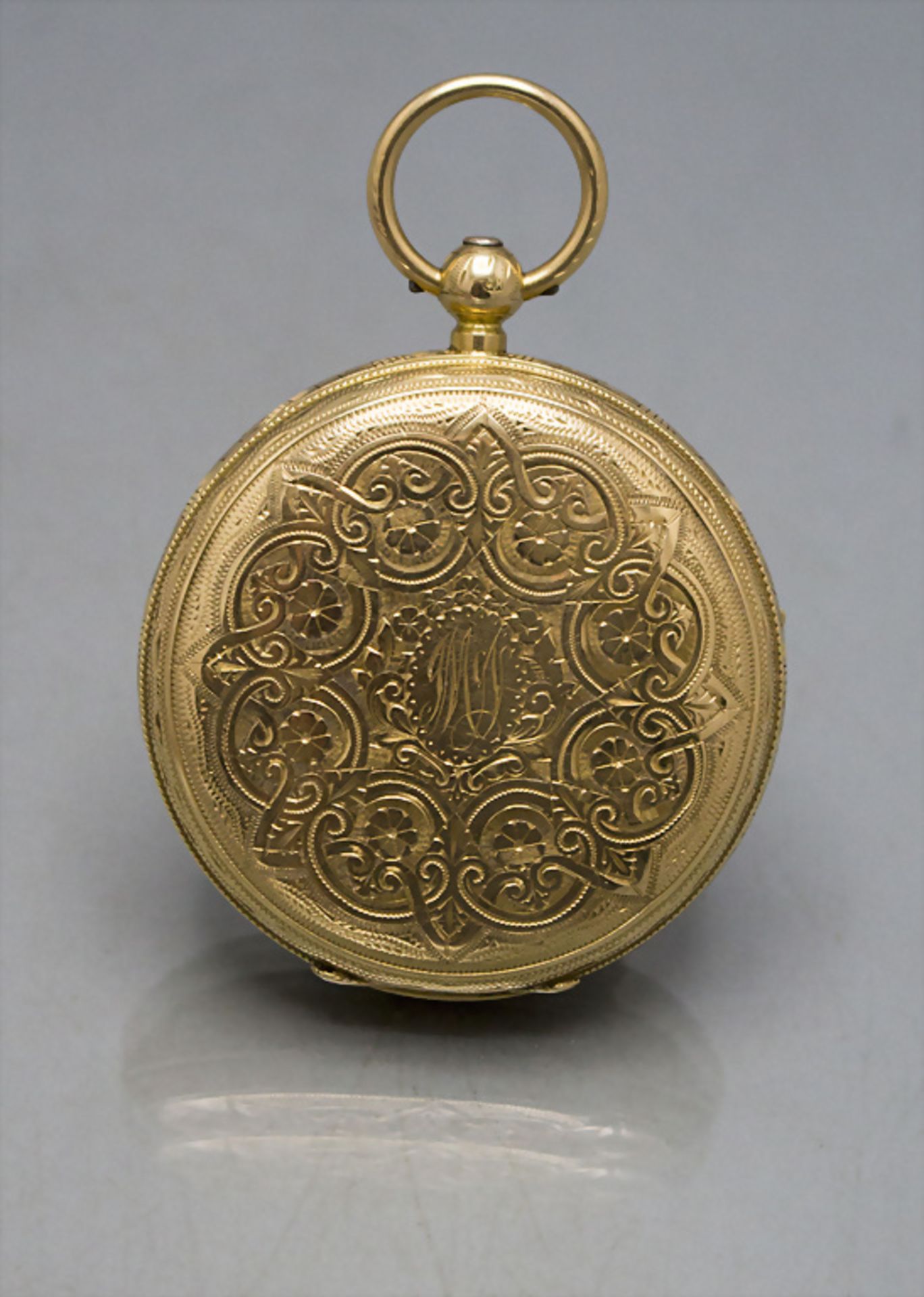 Offene Taschenuhr / An 18 ct gold pocket watch, William Sandford, London, 19. Jh. - Image 11 of 14