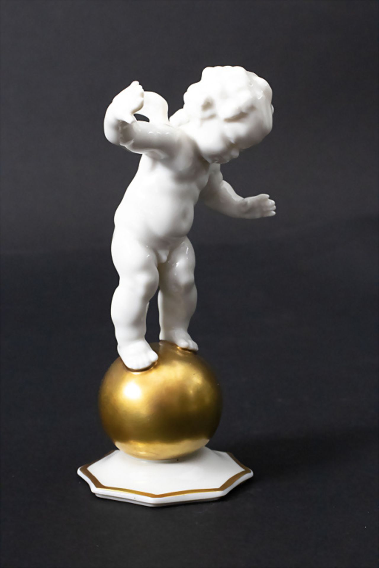 Putto Figur / A figure of a cherub, Karl Tutter, Hutschenreuther, 20. Jh. - Bild 2 aus 8
