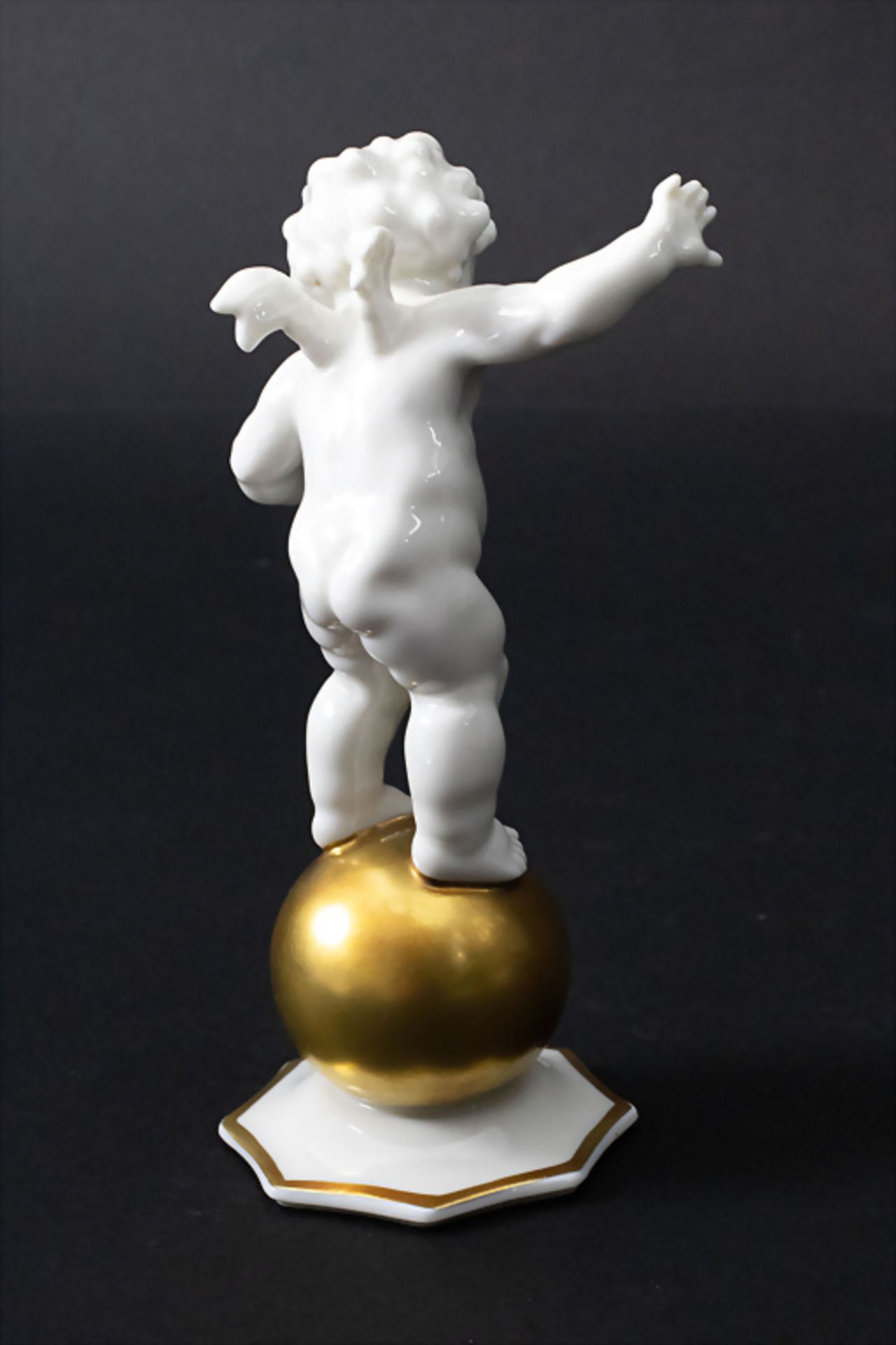 Putto Figur / A figure of a cherub, Karl Tutter, Hutschenreuther, 20. Jh. - Bild 4 aus 8