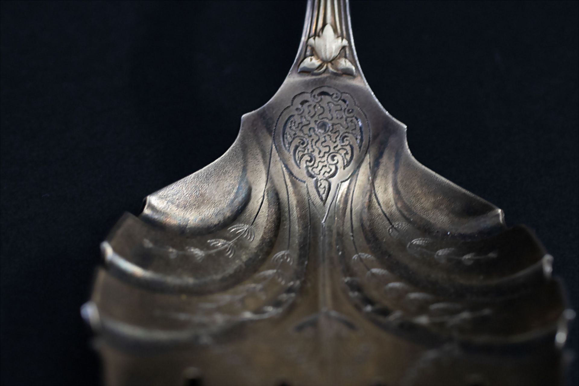 3 Teile Vorlegebesteck / 3 pieces of silver serving cutlery, Tiffany, um 1890 - Bild 7 aus 10