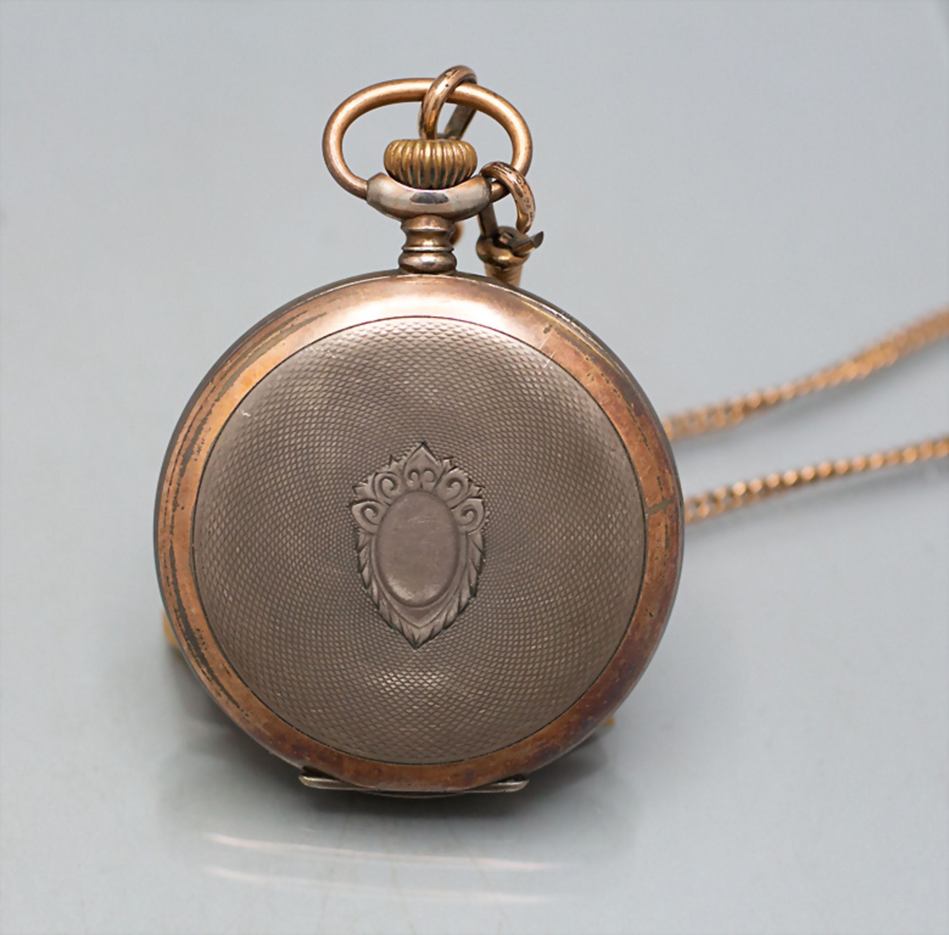 Taschenuhr mit Kette / A pocket watch with chain, Junghans, um 1910 - Bild 7 aus 7