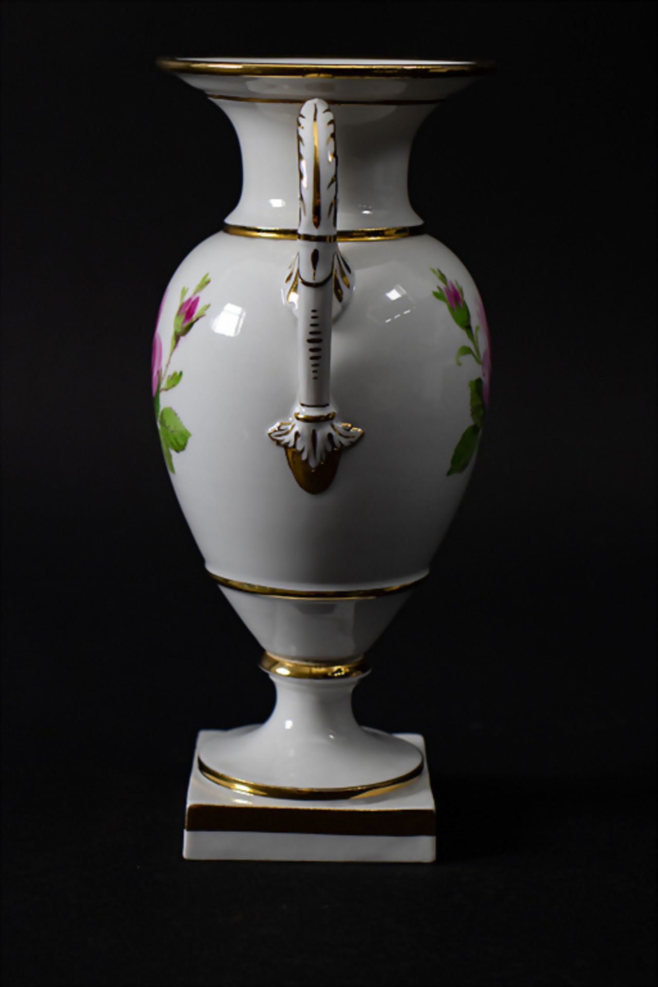 Balusterförmige Vase 'Rote Rose' / A baluster-shaped vase 'Red rose', Meissen, 19./20. Jh. - Image 2 of 7