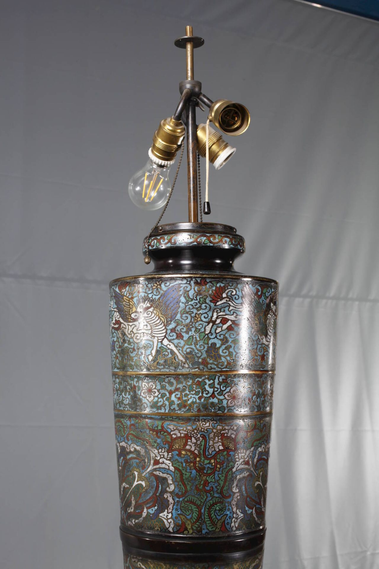 Große Stehlampe Cloisonné - Image 4 of 6